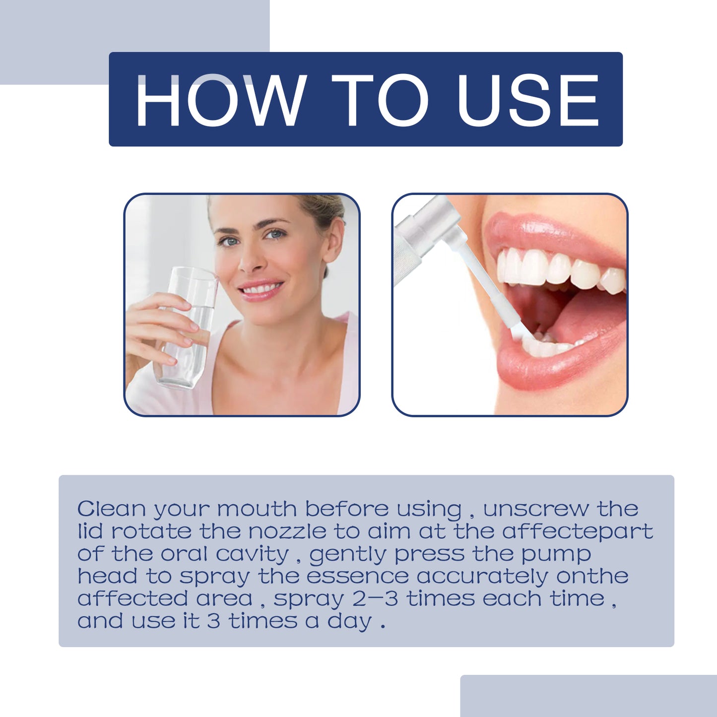 SOUTH MOON Toothache Relief Spray - Natural Soothing Oral Spray for Daily Cleaning & Long-Term Care, Helps Relieve Mouth Discomfort