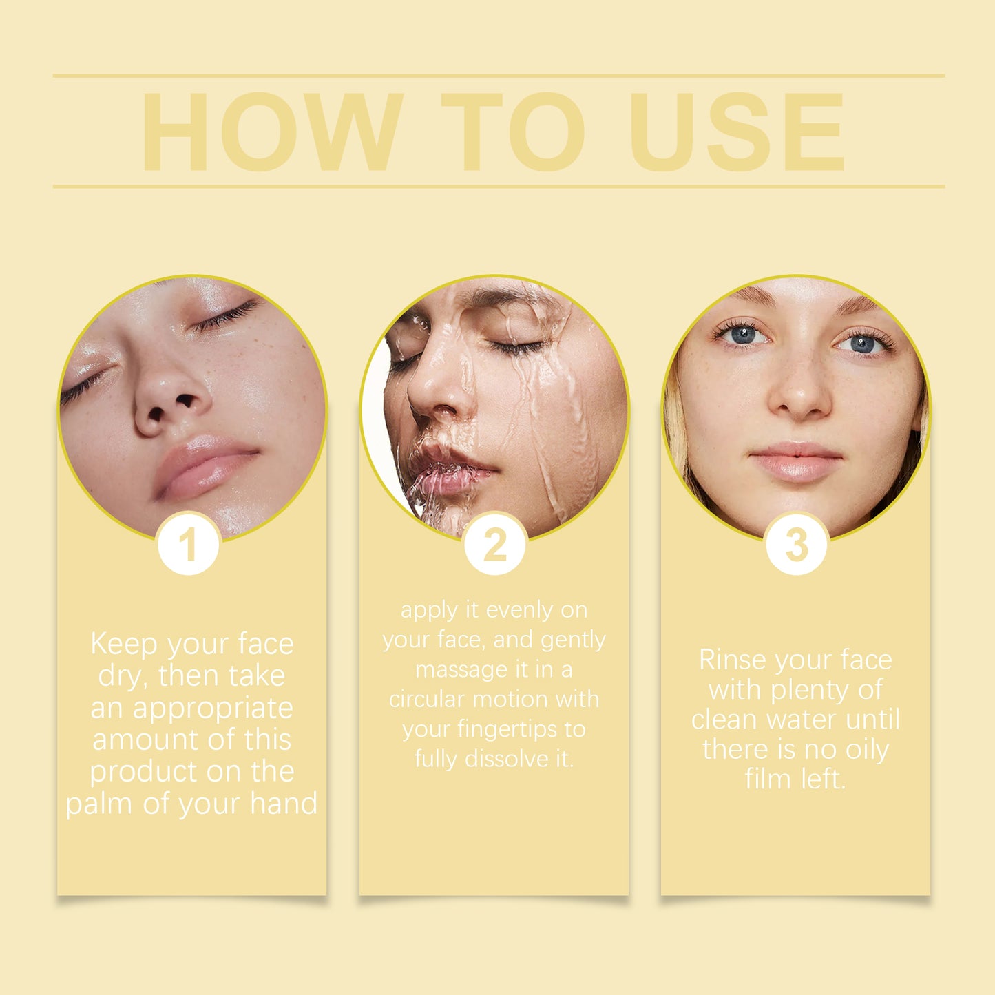 HOYGI Vitamin C Cleansing Oil - Gentle Facial Makeup Remover with Refreshing Lemon Scent