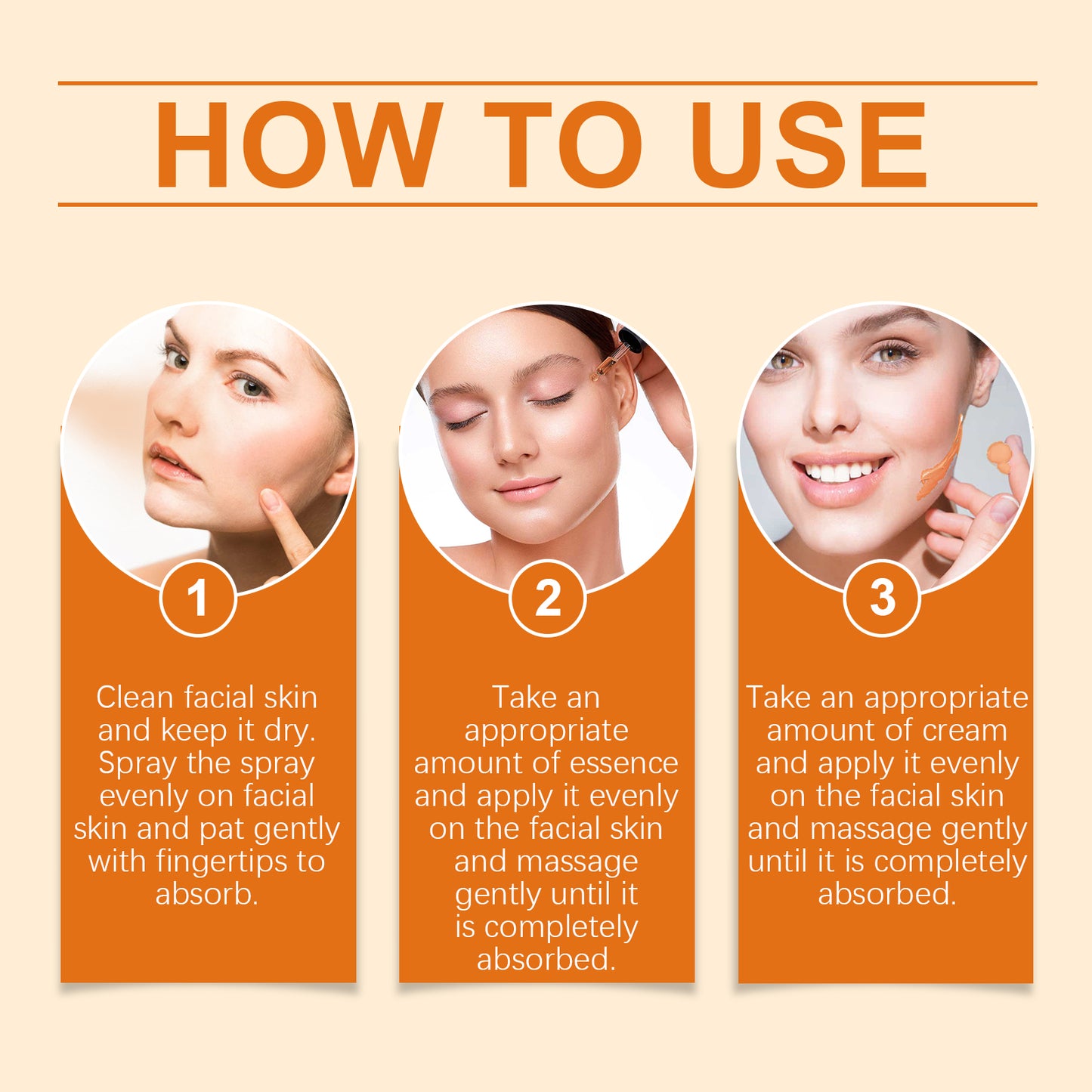 EELHOE Vitamin C Brightening Skincare Set - Face Serum, Cream & Mist for Hydrated, Glowing Skin | Dark Spot Treatment & Pore Refining Kit