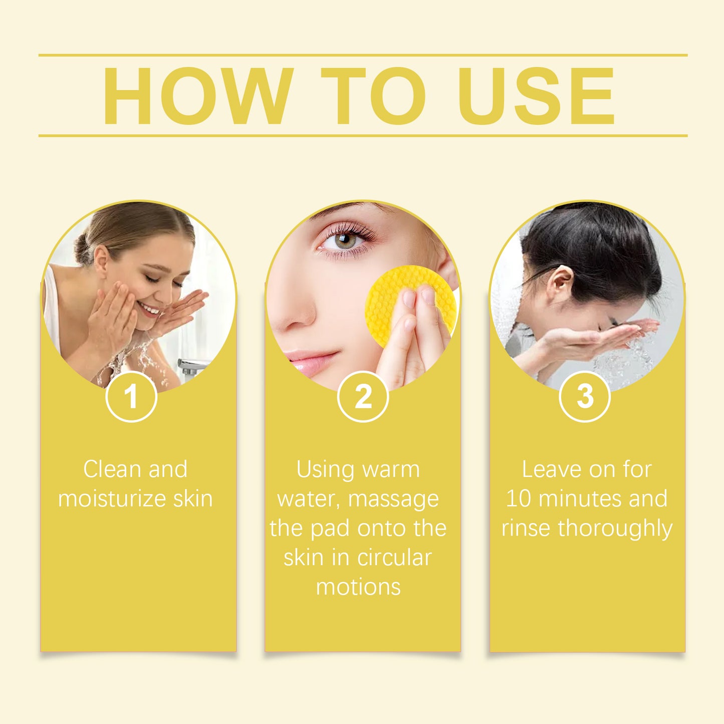 HOYGI Turmeric & Kojic Acid Cleansing Pads - Gentle Exfoliating Pads for Face, Brightening & Unclogging Pores, Dark Spot Treatment