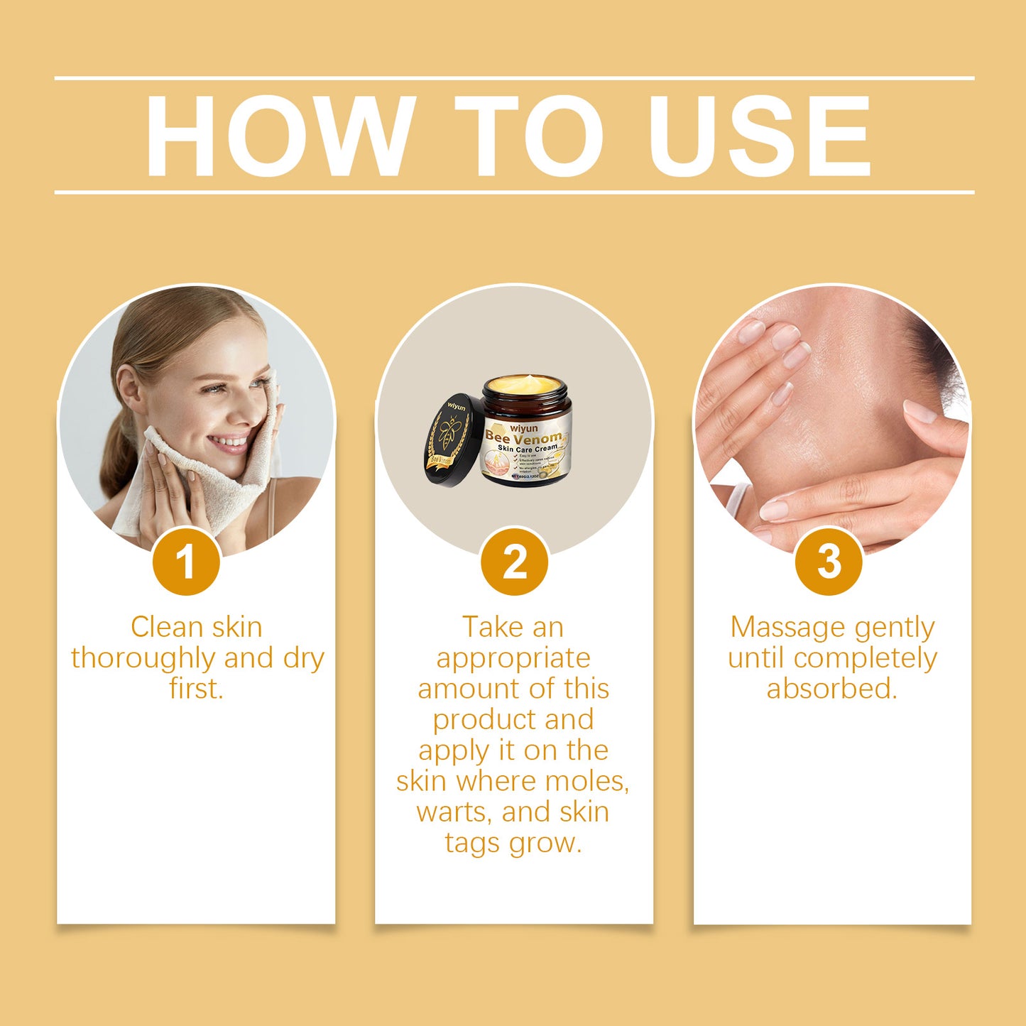 Wiyun Soothing Skin Cream - For Dry & Rough Patches, Propolis-Infused Moisturizer