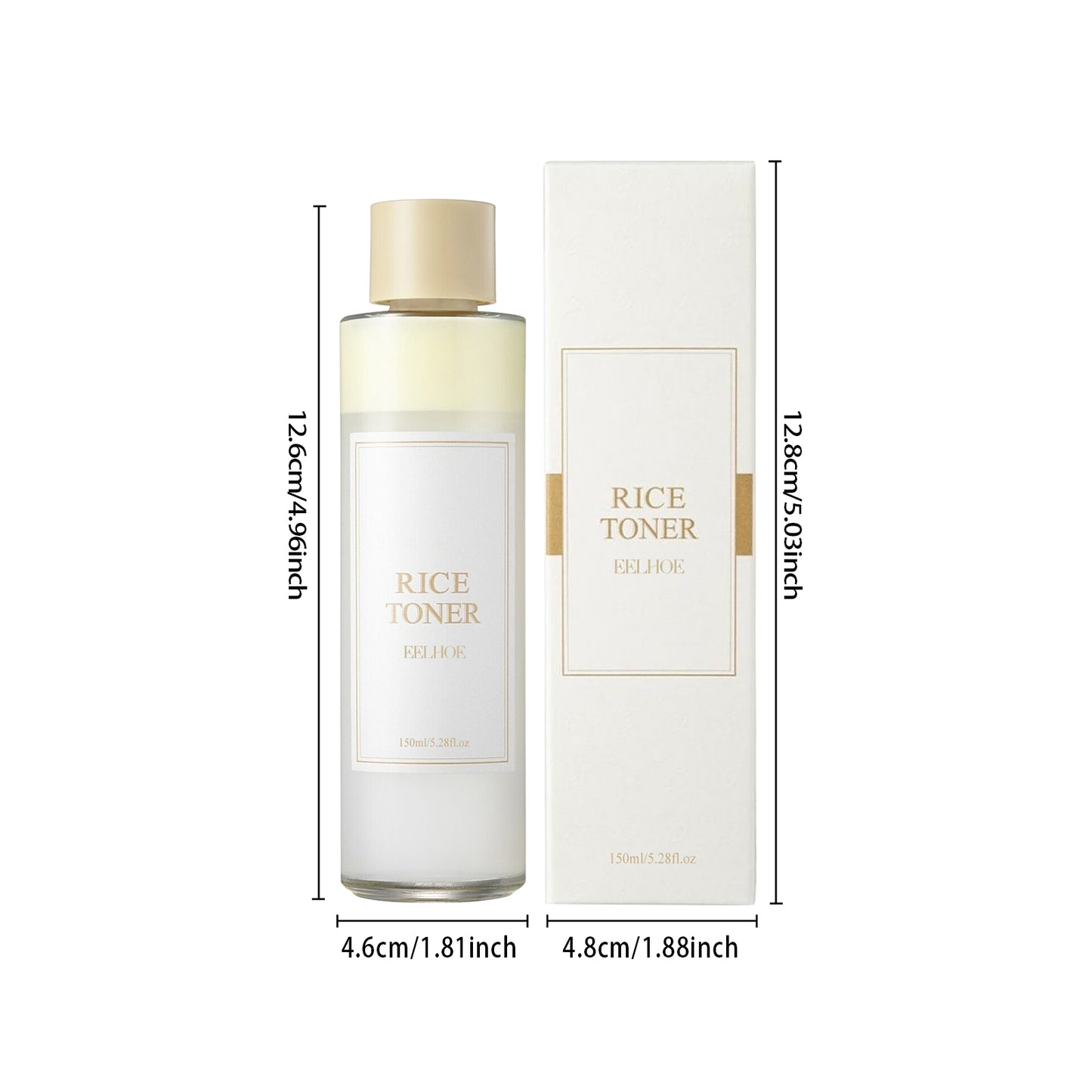 EELHOE Rice Toner for Daily Facial Care - Hydrating, Moisturizing & Brightening Skincare to Balance Oil and Wate