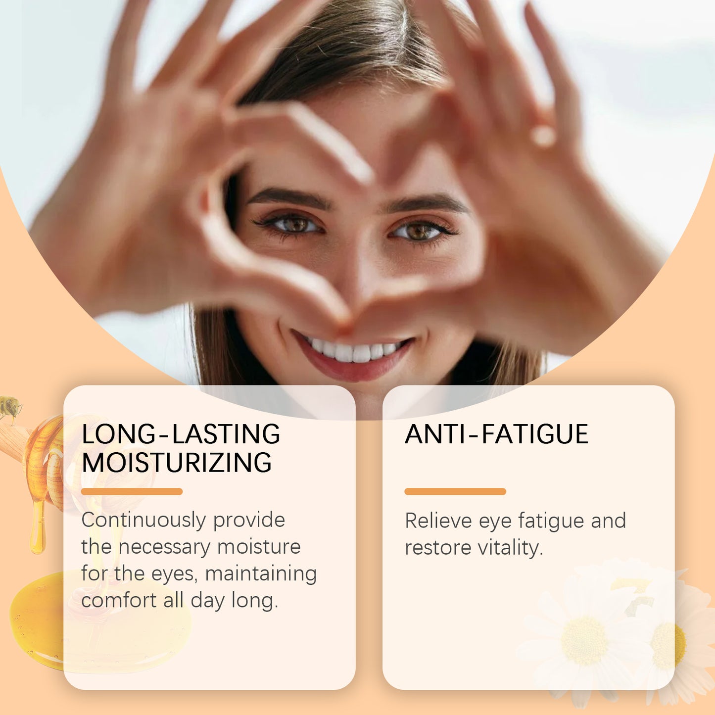 Ximonth Soothing Eye Drops - Hydrating Eye Comfort Drops with Honey Extract, for Temporary Dryness Relief