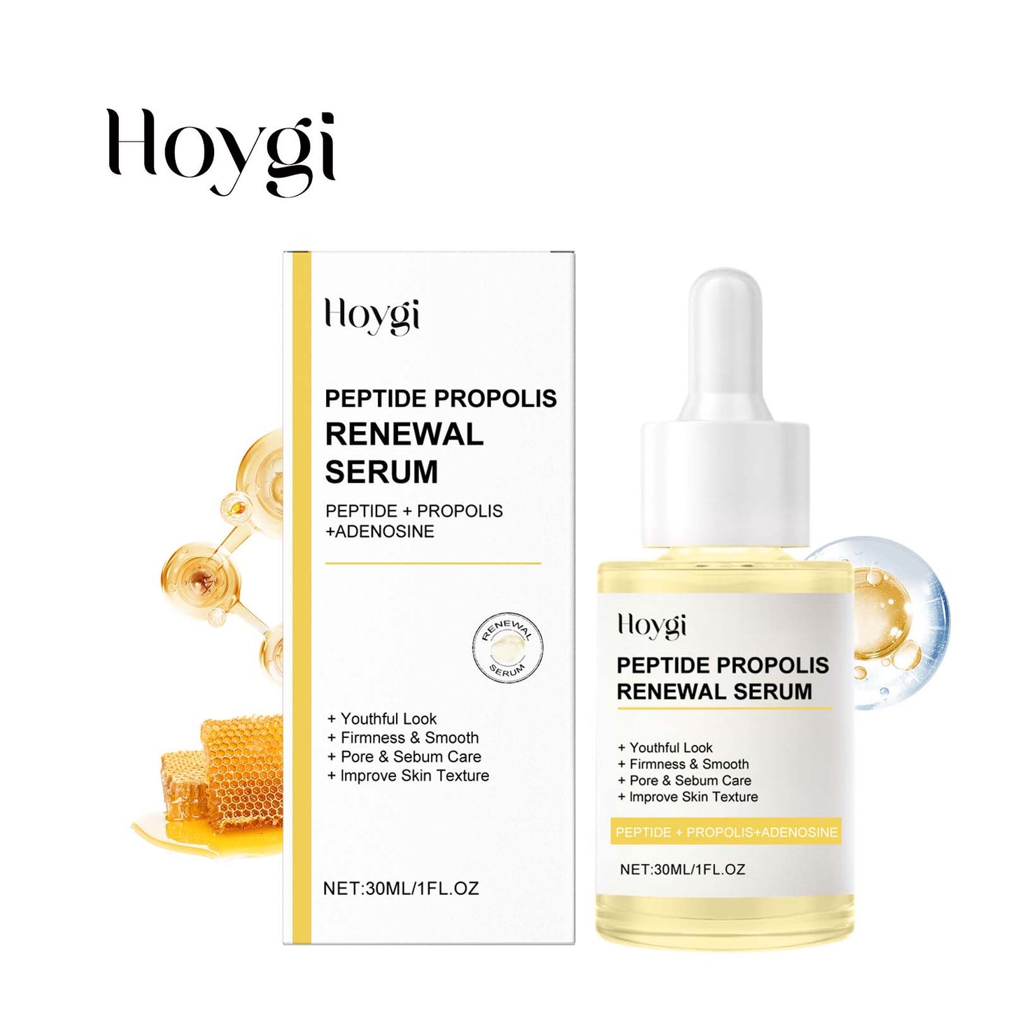 HOYGI Anti-Aging Wrinkle Reduction Serum with Copper Peptide-1 - Rejuvenating Facial Treatment for Youthful Skin