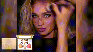 AMZ All-in-One Glamour Makeup Palette - Eyeshadow, Blush, Highlighter, Contour, Shimmer & Matte Finishes, Professional Quality