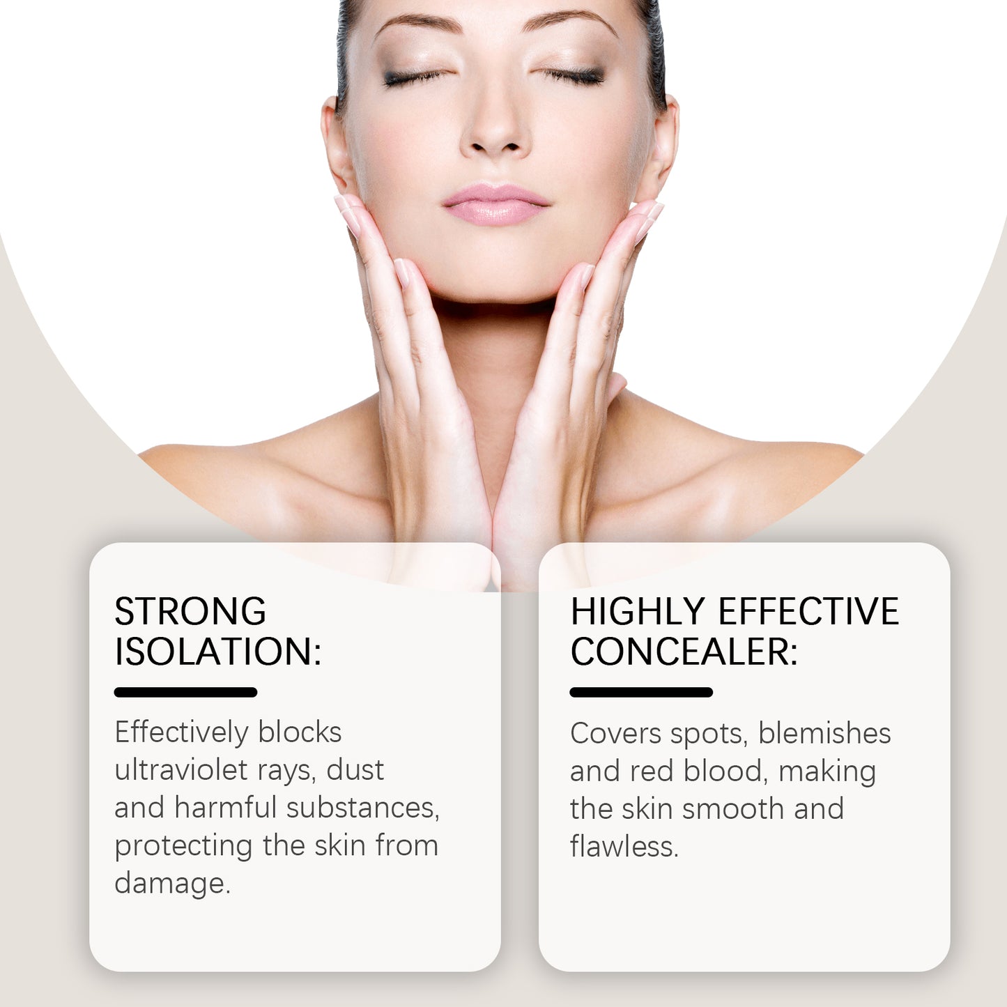 JAYSUING Moisture Cushion BB Cream - Hydrating Foundation with Flawless Coverage & UV Protection for All Skin Types