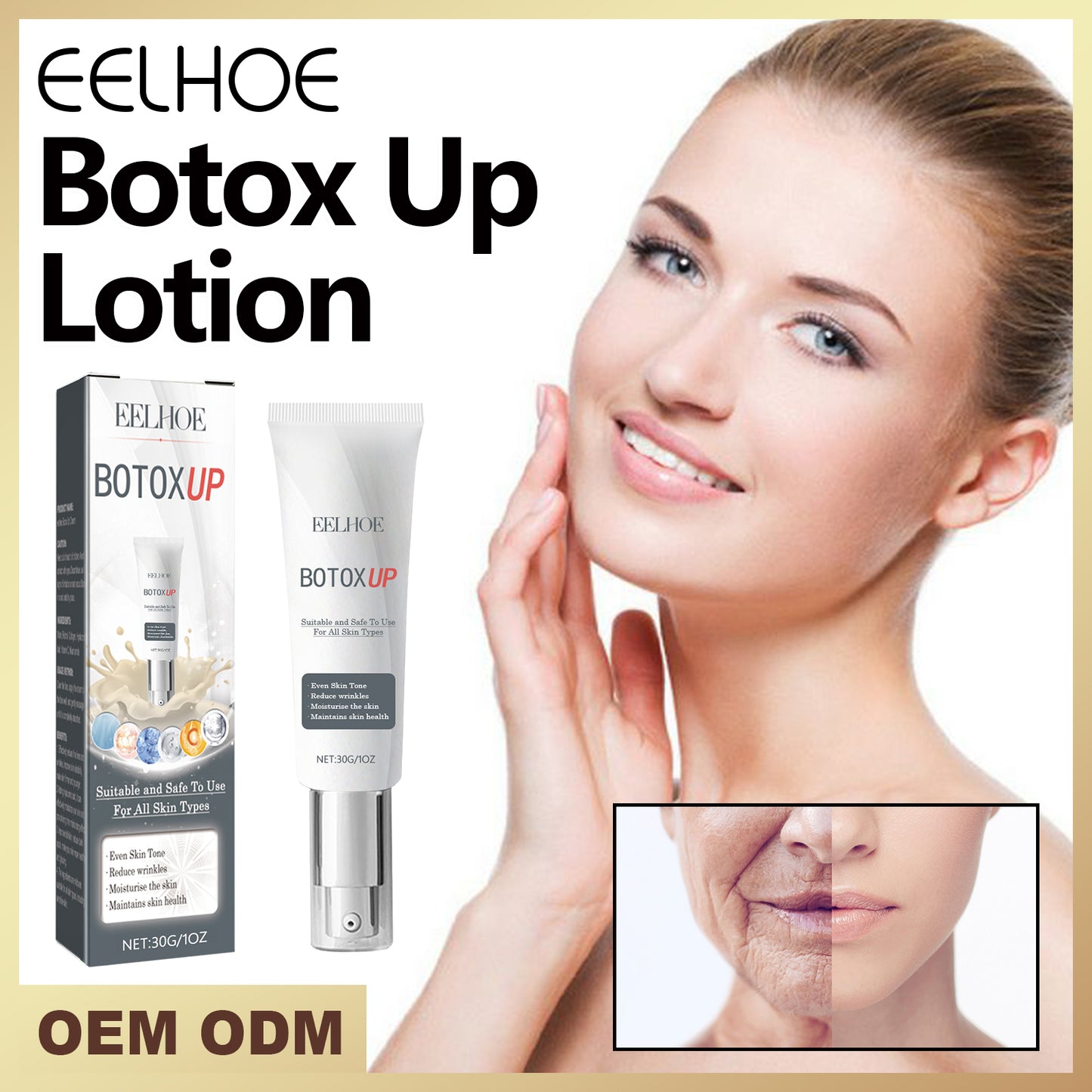 EELHOE Advanced Lifting & Smoothing Face Lotion - Anti-Aging Moisturizer for Wrinkles and Firmness