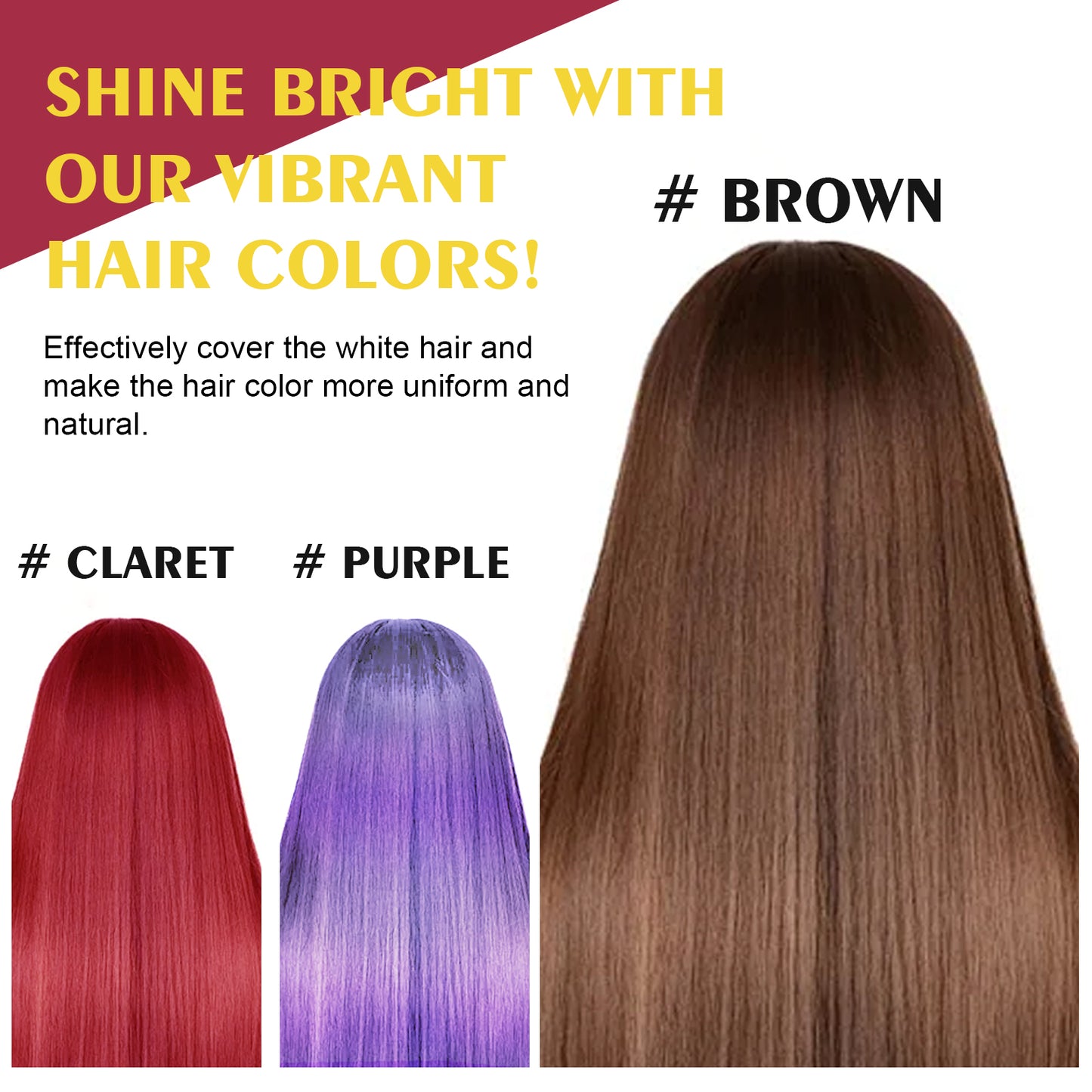 EELHOE Plant-Nourishing Dark Hair Color Shampoo