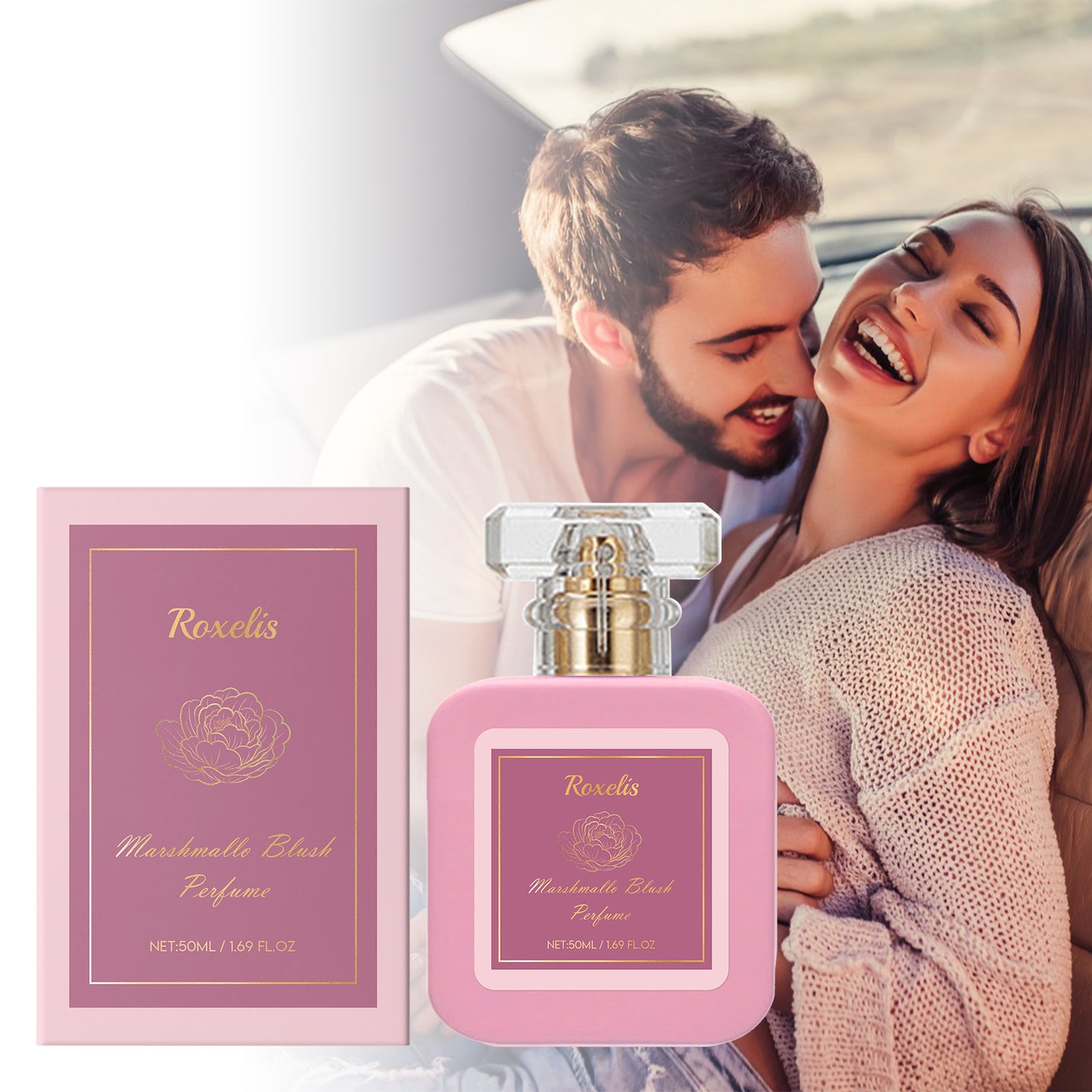 Roxelis Strawberry Sugar Eau de Parfum - Sweet & Fruity Fragrance, Long-Lasting Scent, Day to Night Perfume