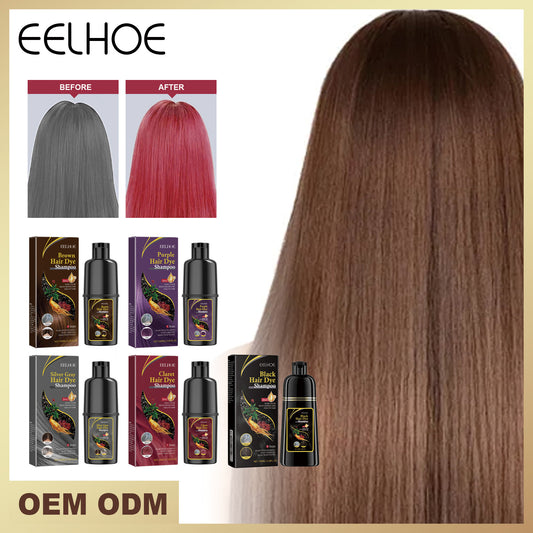 EELHOE Plant-Nourishing Dark Hair Color Shampoo