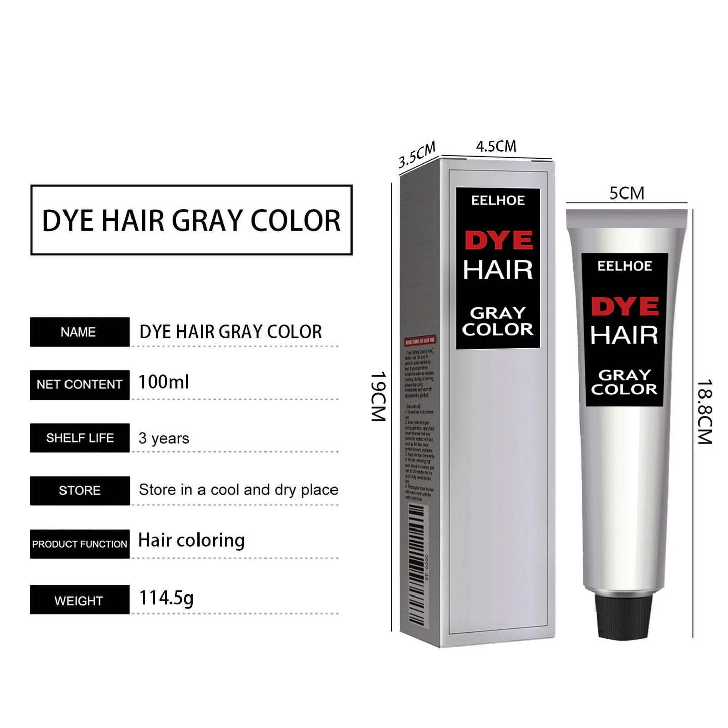 EELHOE Temporary Gray Hair Coloring Wax