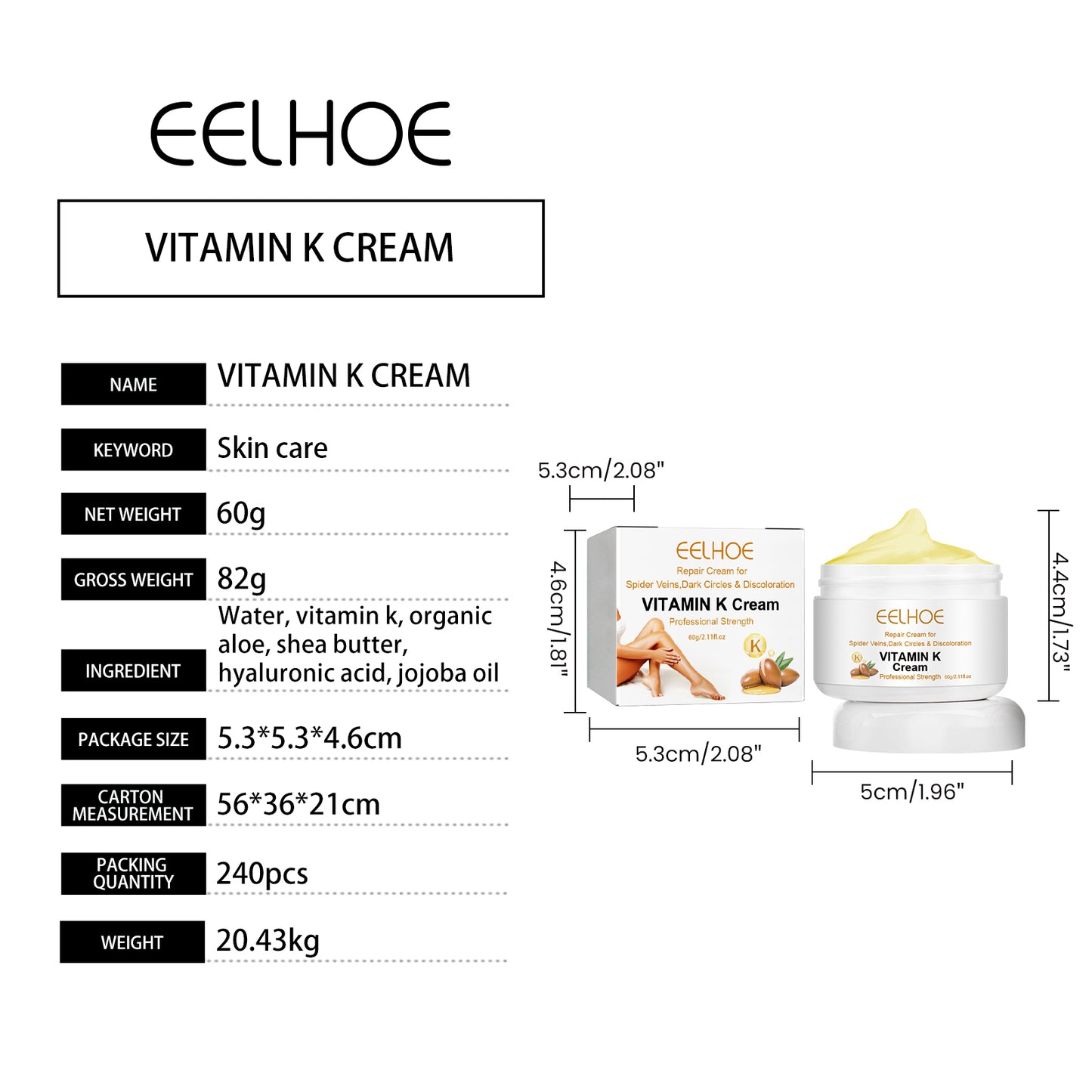 EELHOE Vitamin K Soothing Body Cream