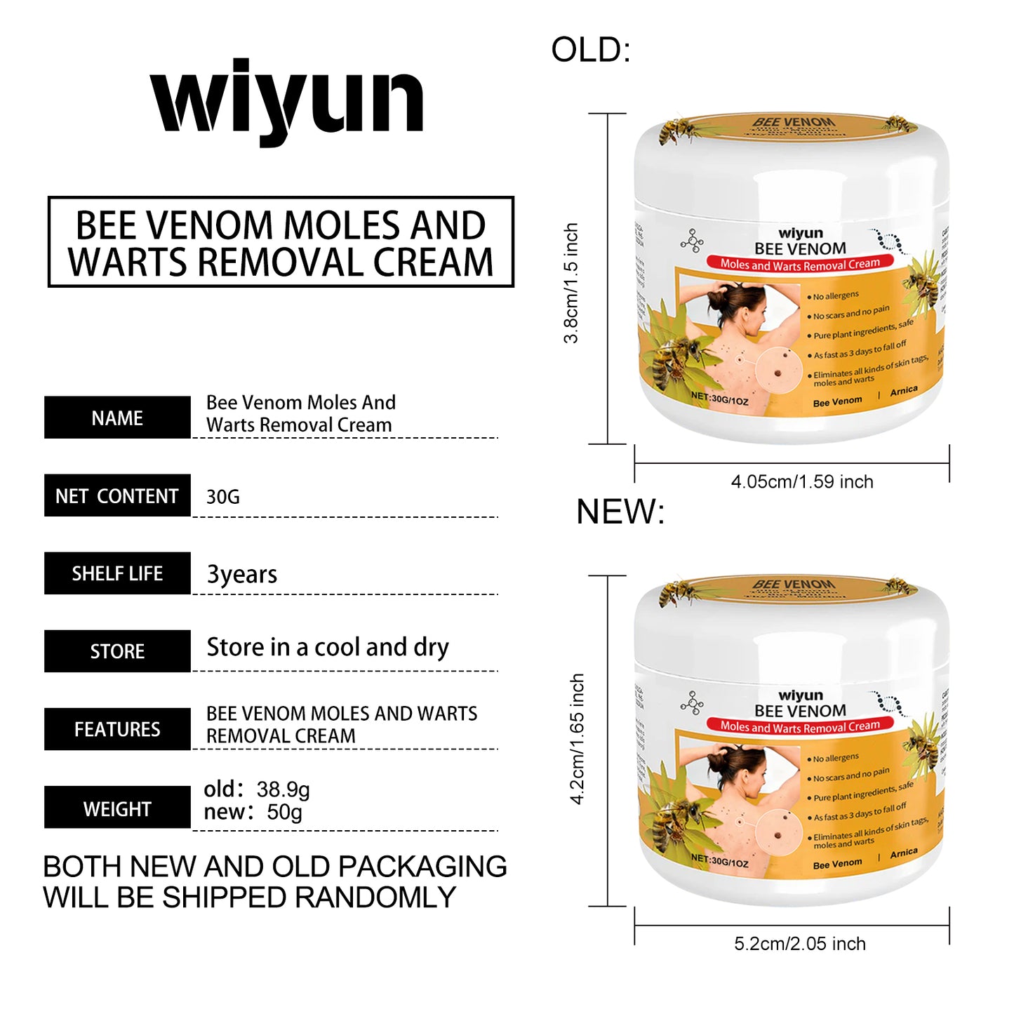 WIYUN Smoothing Skin Balm - Propolis & Arnica Formula for Rough Skin Texture, Moisturizing Cream