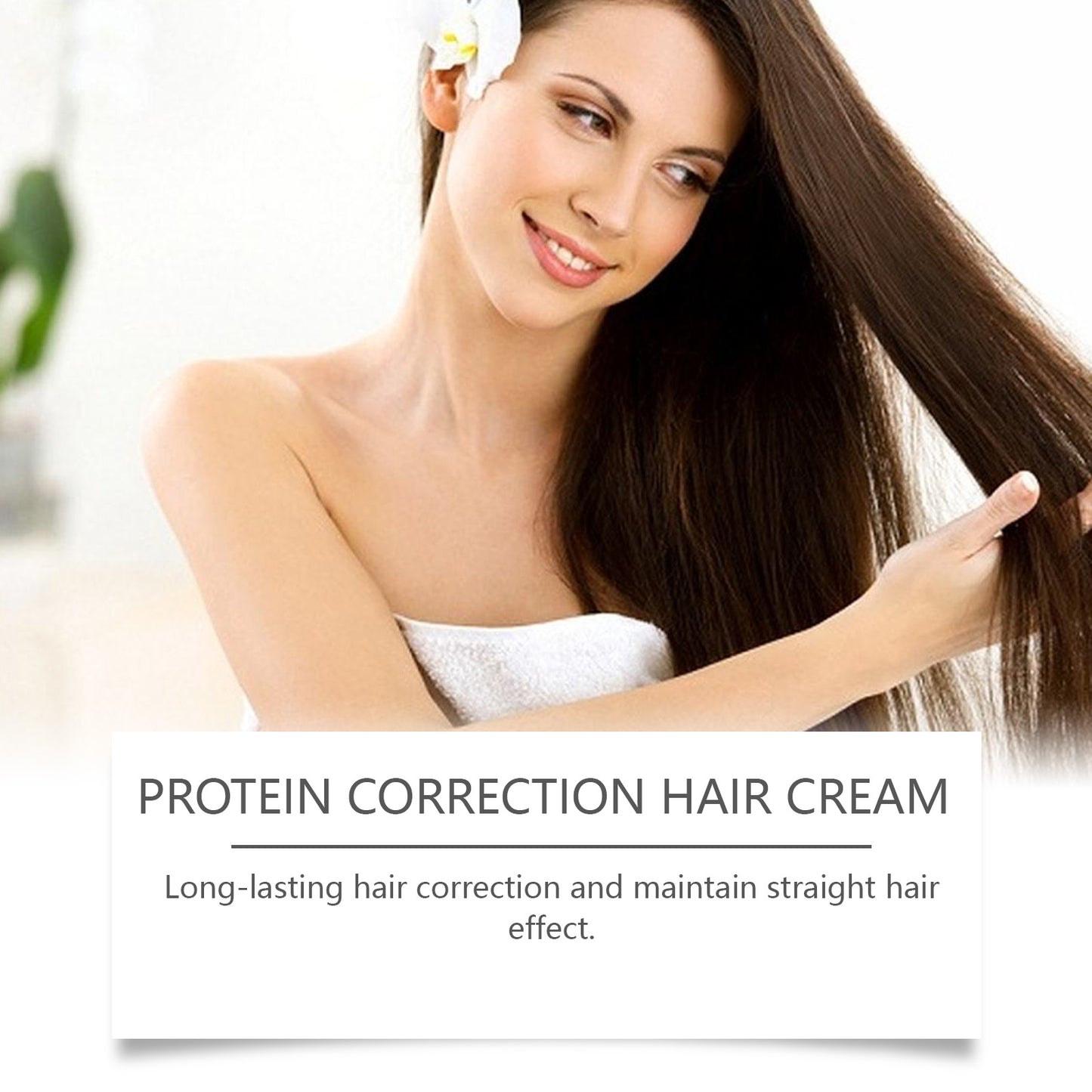 EELHOE Keratin Smoothing Styling Cream - Frizz Control, Heat Protectant, Adds Shine & Softness, for All Hair Types