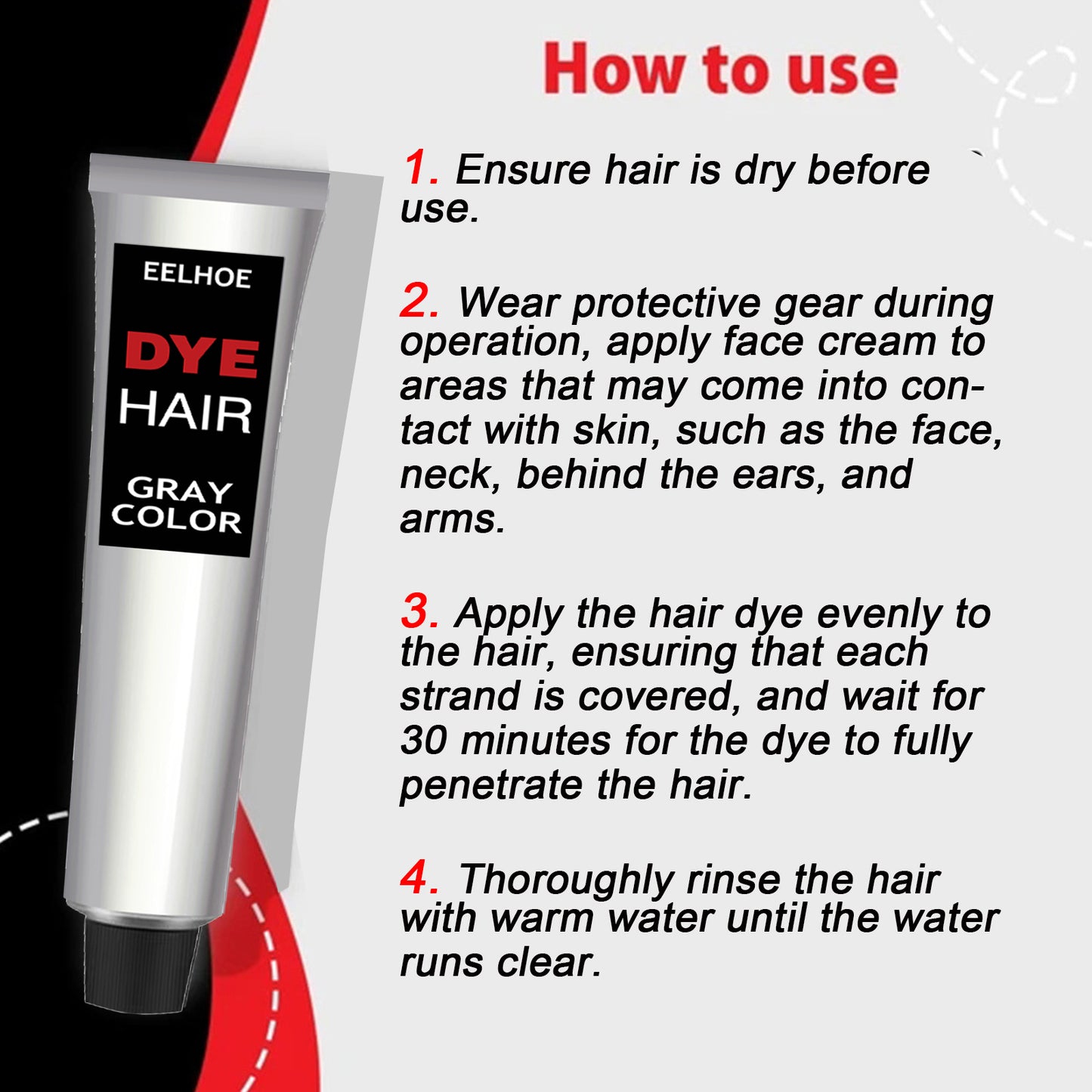 EELHOE Temporary Gray Hair Coloring Wax