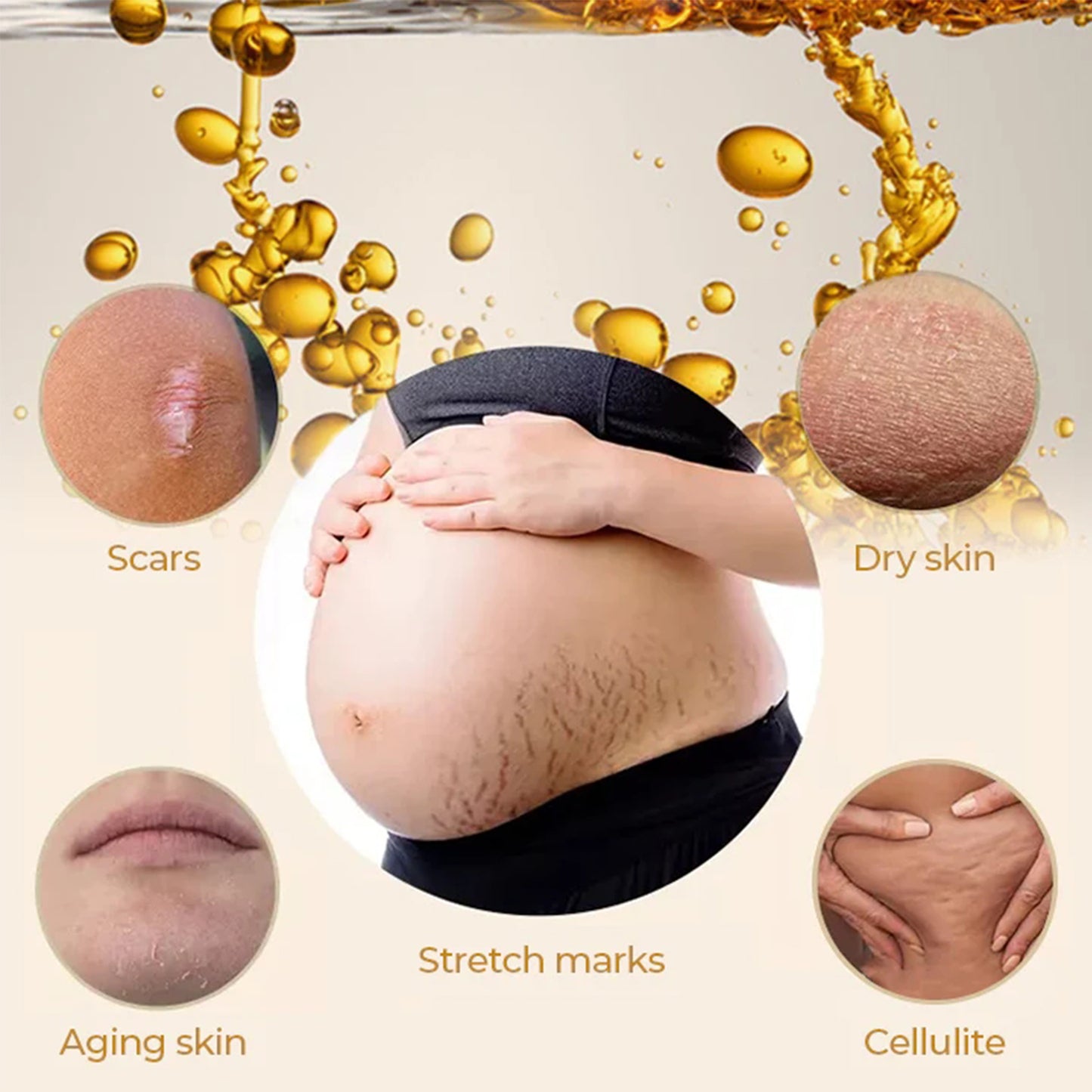EELHOE Nourishing Olive Body Oil - Deep Moisture for Dry Skin, Improves Skin Texture, Non-Greasy, with Vitamin E
