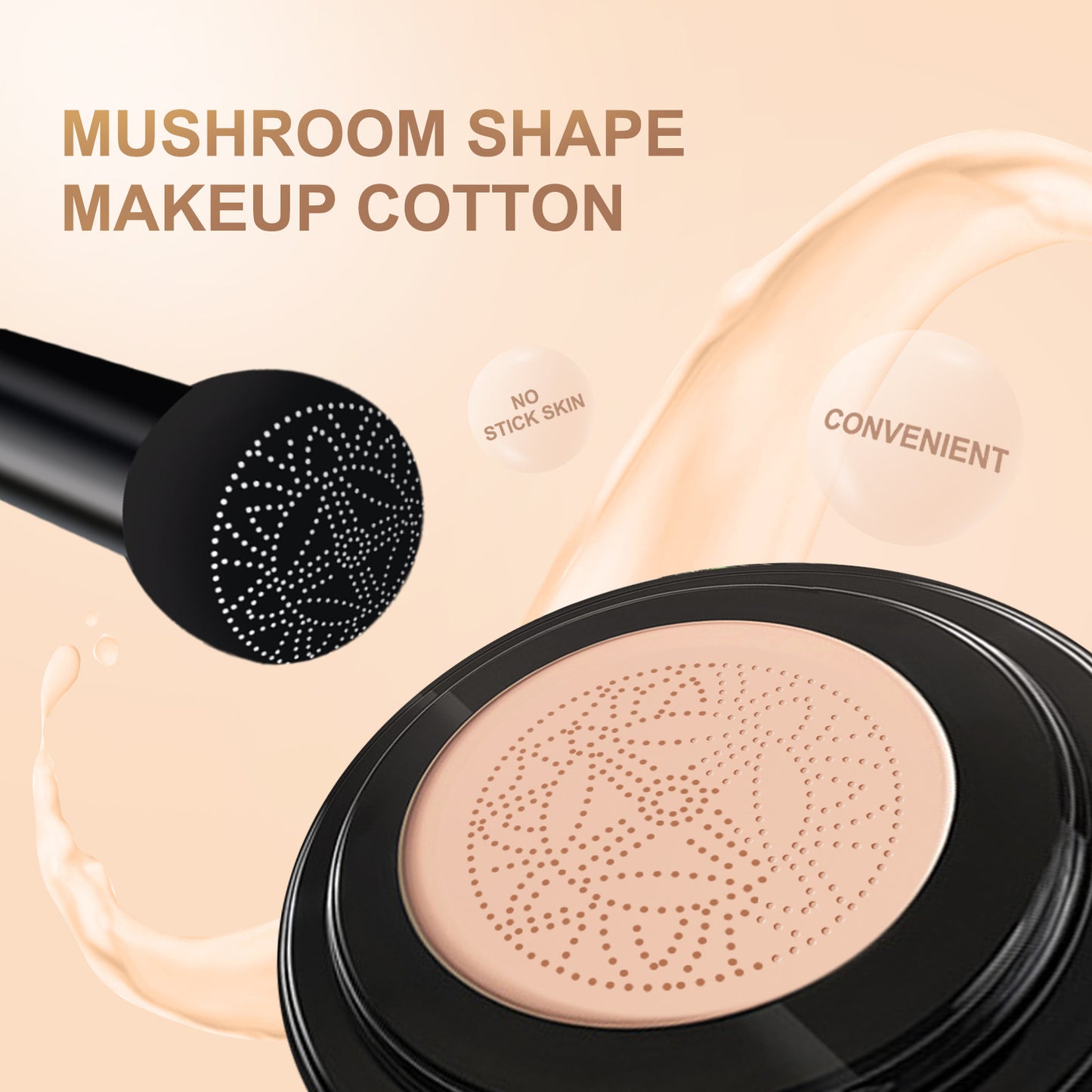 JAYSUING Moisture Cushion Foundation - Hydrating, Lightweight, Cover & Brighten Makeup for Flawless Skin
