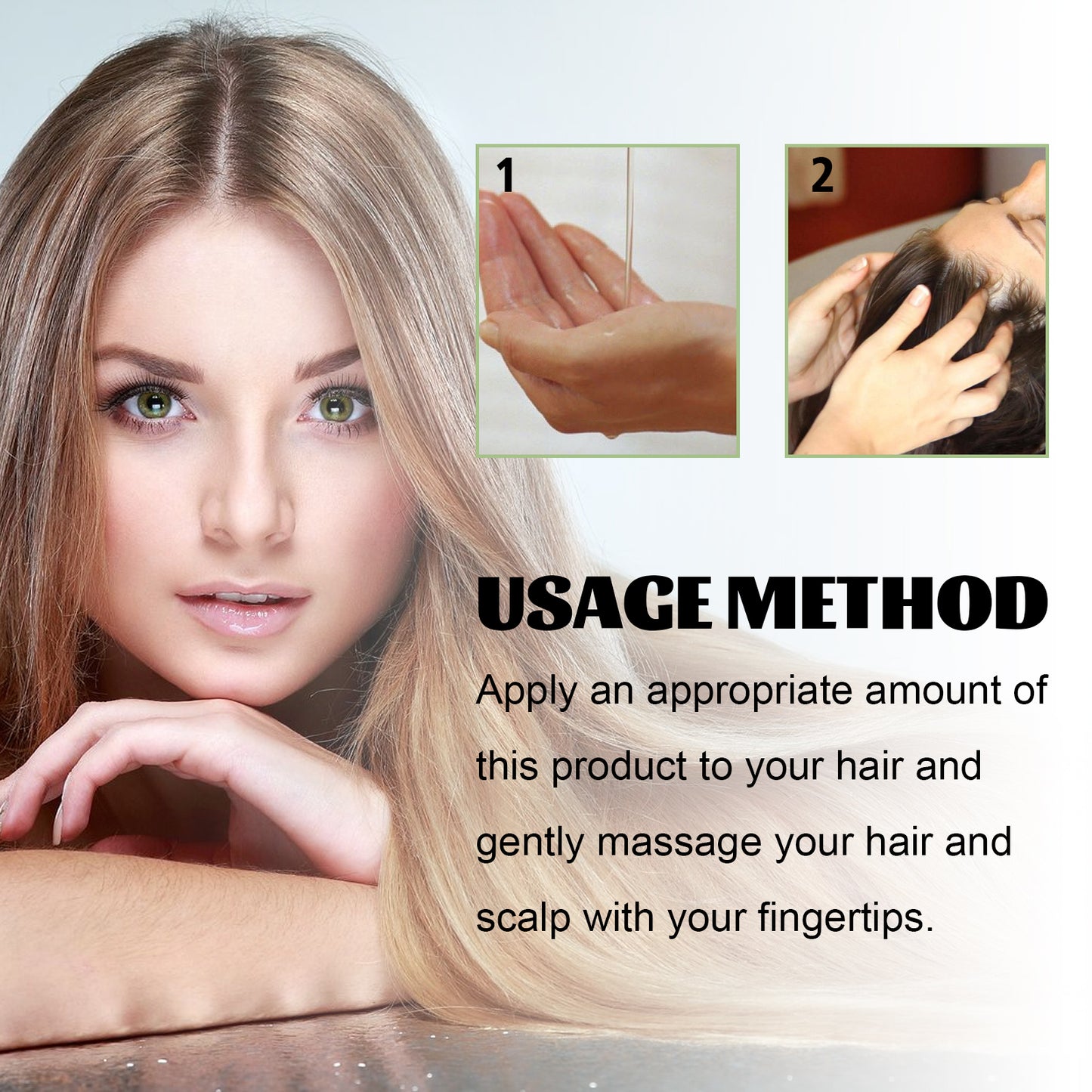 OUHOE Nourishing Herbal Hair Oil - For Scalp & Hair Hydration, Adds Shine & Softness, with Rosemary & He Shou Wu Extract