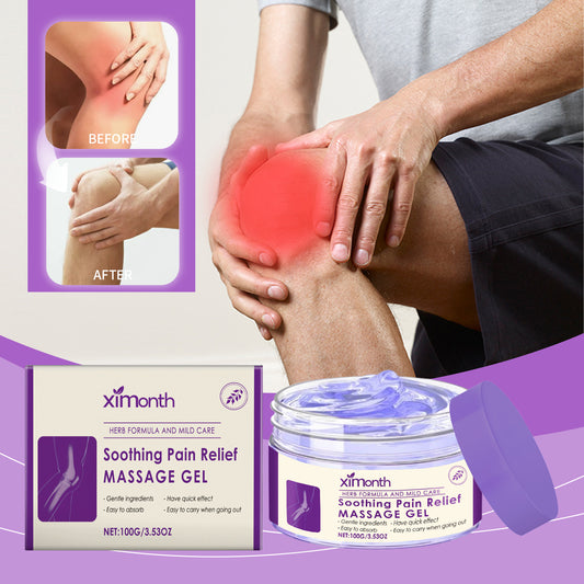 Ximonth Warming Body Massage Gel - Herbal Gel with Mugwort & Ginger, Soothing Sensation for Muscles