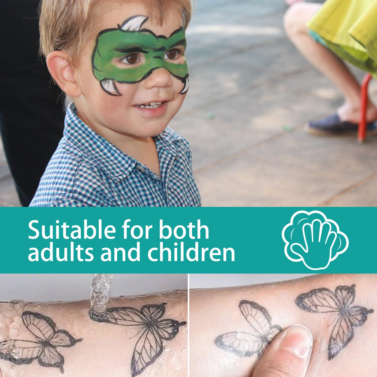 EELHOE 10-Color Washable Temporary Tattoo Pen Set