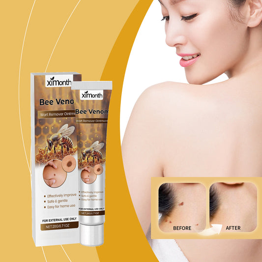 XIMONTH Bee Venom Wart Removal Cream - Natural Wart Treatment with Honey & Mugwort Root | Fast Acting, Skin-Friendly Formula