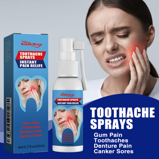 SOUTH MOON Toothache Relief Spray - Natural Soothing Oral Spray for Daily Cleaning & Long-Term Care, Helps Relieve Mouth Discomfort
