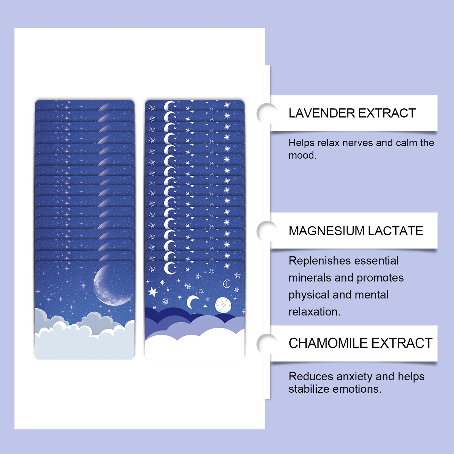 WoodSleep Aromatherapy Patches - Calming Lavender & Mint Scent, for Tranquil Moments