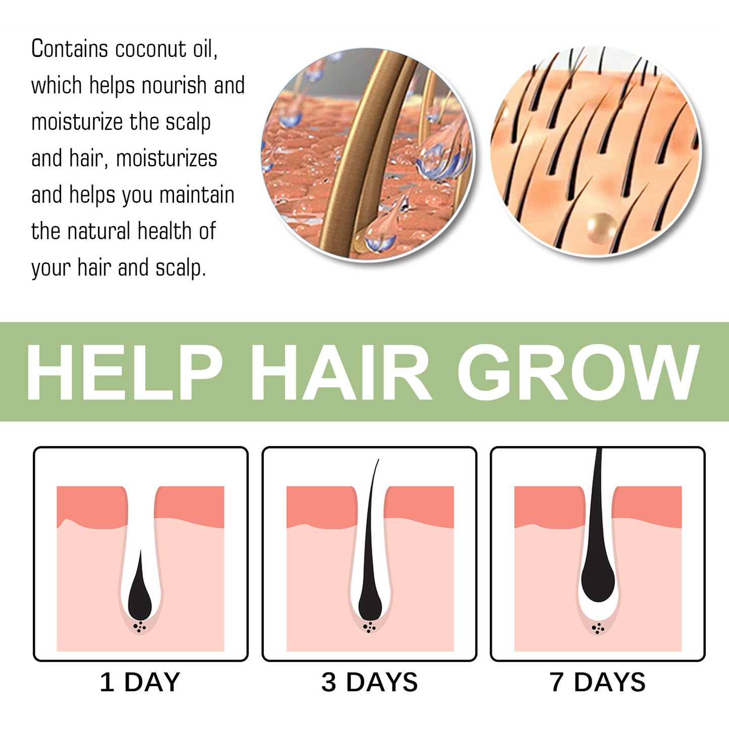 OUHOE Nourishing Herbal Hair Oil - For Scalp & Hair Hydration, Adds Shine & Softness, with Rosemary & He Shou Wu Extract