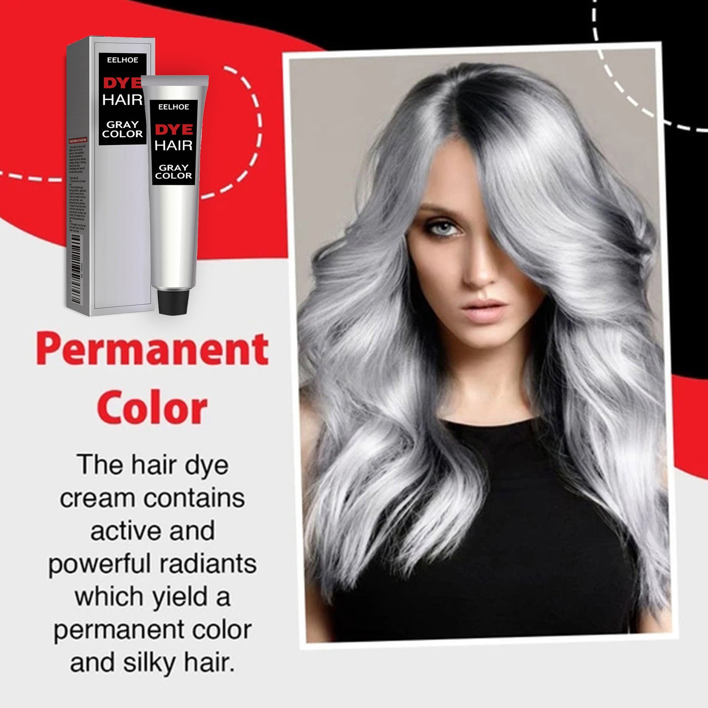 EELHOE Temporary Gray Hair Coloring Wax