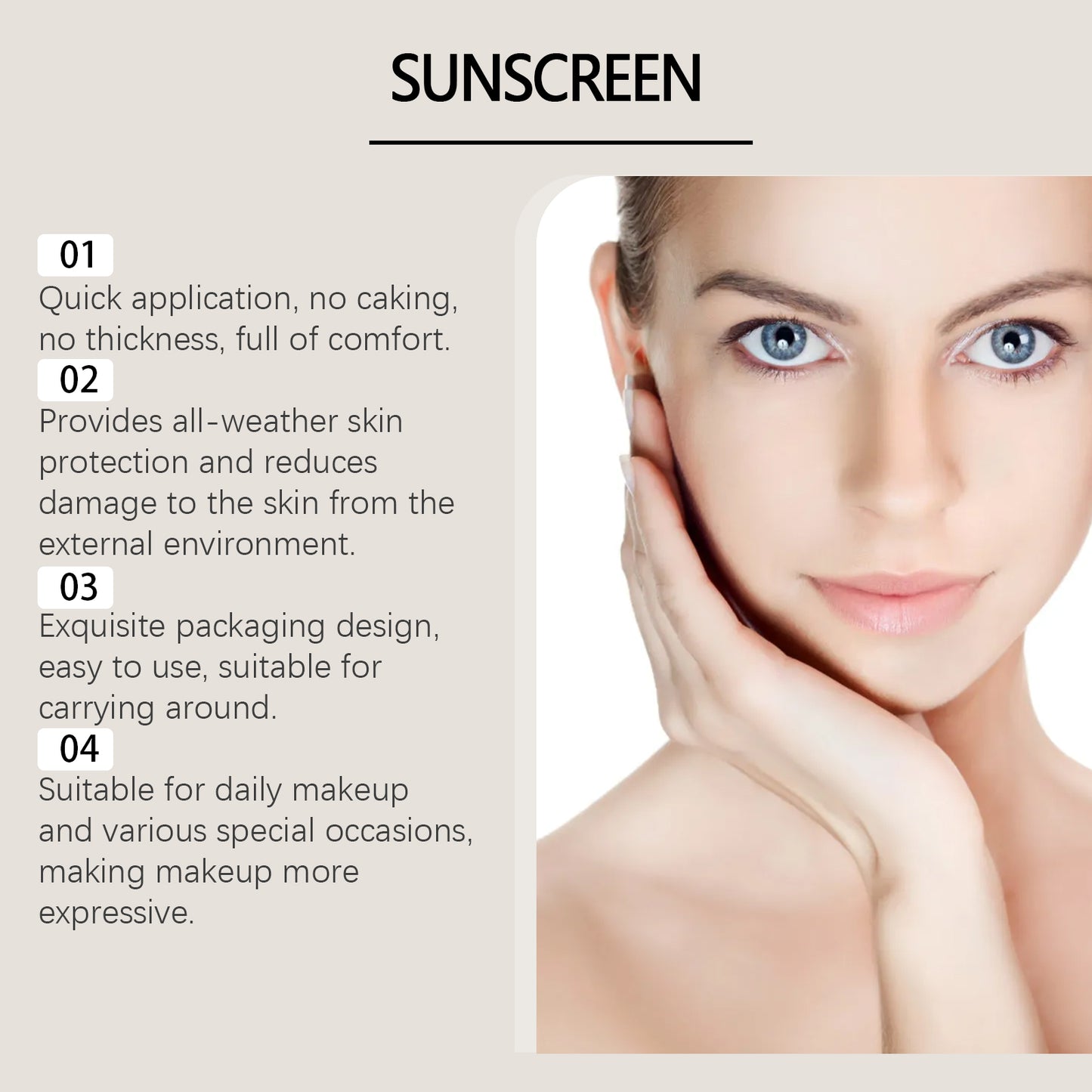 JAYSUING Moisture Cushion BB Cream - Hydrating Foundation with Flawless Coverage & UV Protection for All Skin Types