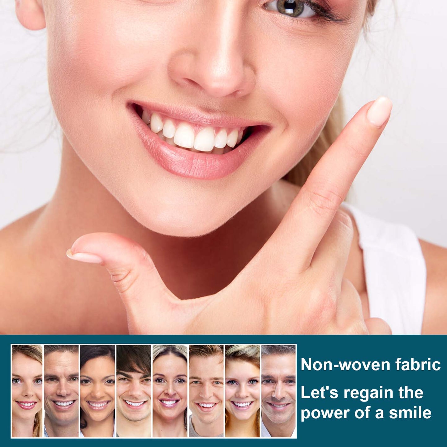 EELHOE Adjustable Snap-On Temporary False Teeth