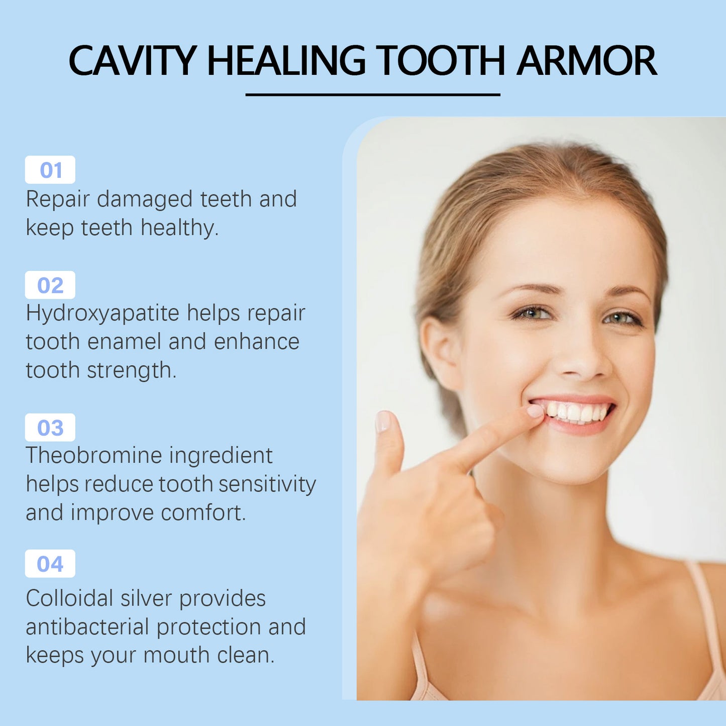 OralHoe Dental Care Serum – Strengthen Gums, Whiten Teeth, Gentle Formula with Hydroxyapatite