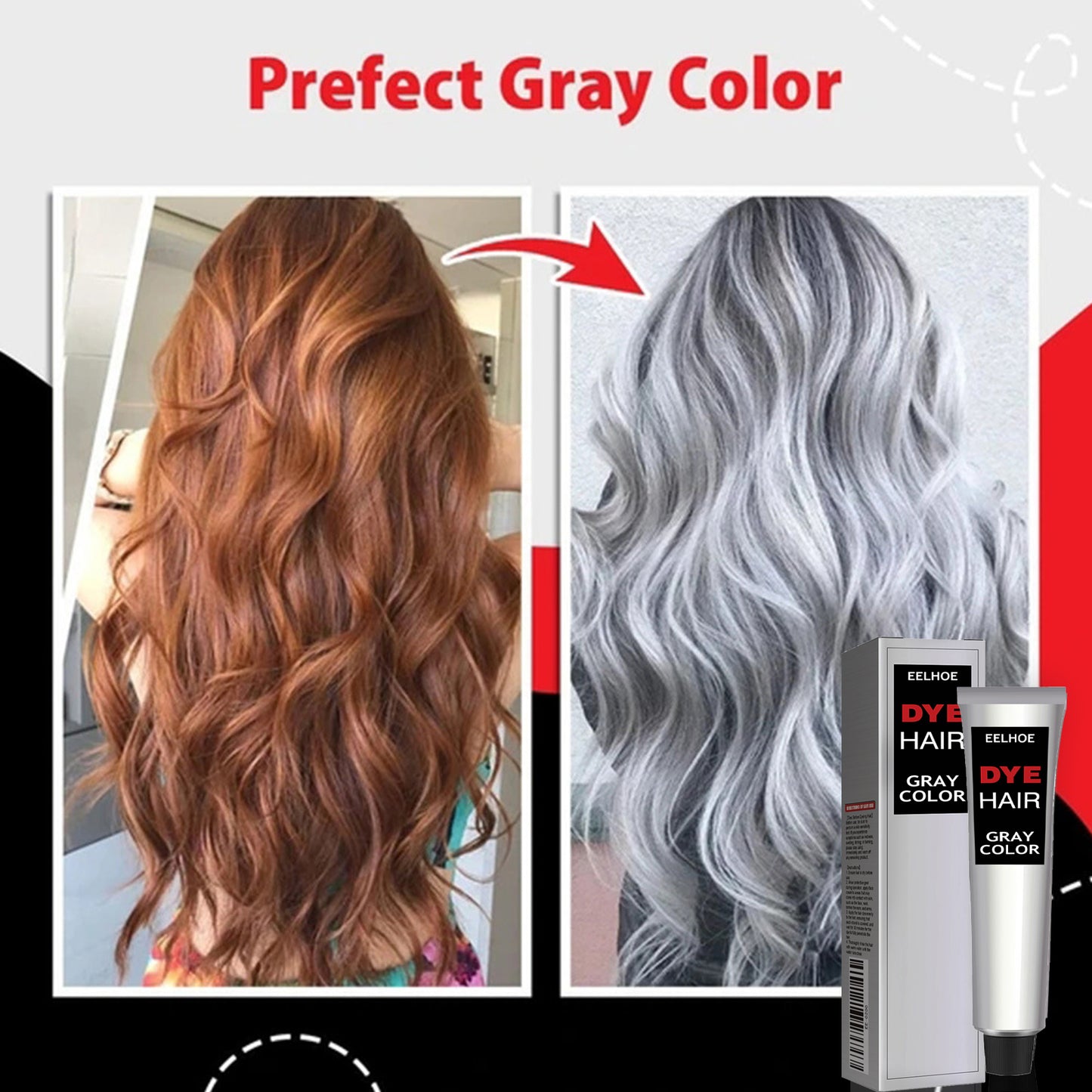 EELHOE Temporary Gray Hair Coloring Wax