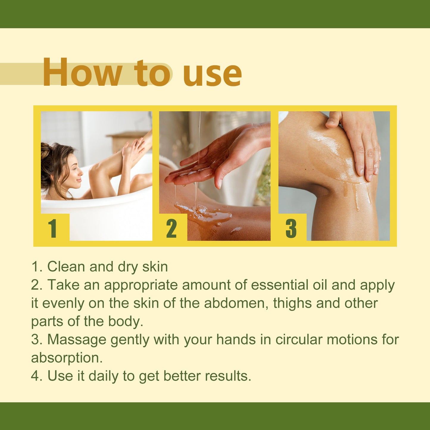 EELHOE Nourishing Olive Body Oil - Deep Moisture for Dry Skin, Improves Skin Texture, Non-Greasy, with Vitamin E