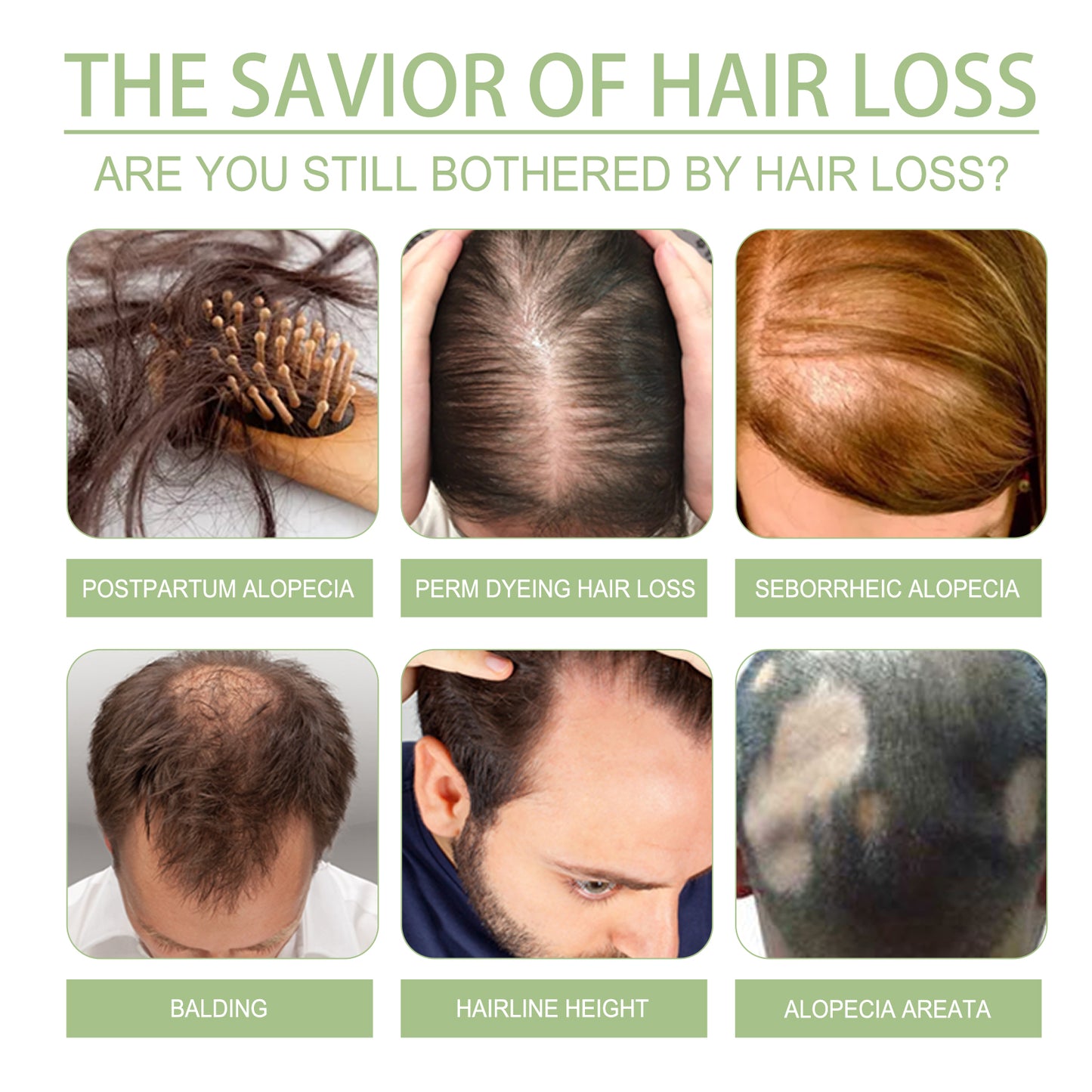 OUHOE Nourishing Herbal Hair Oil - For Scalp & Hair Hydration, Adds Shine & Softness, with Rosemary & He Shou Wu Extract
