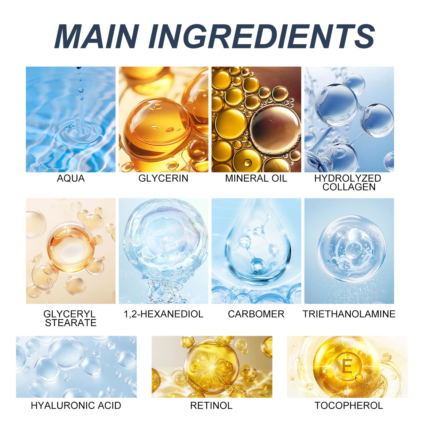 East Moon Men's Anti-Aging Face Cream - Wrinkle Reducing & Skin Tightening Moisturizer with Retinol, Hyaluronic Acid & Vitamin E