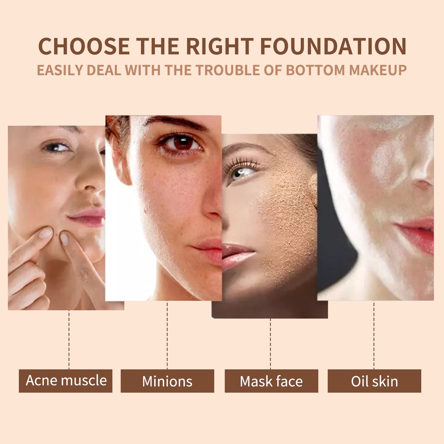 JAYSUING Moisture Cushion Foundation - Hydrating, Lightweight, Cover & Brighten Makeup for Flawless Skin