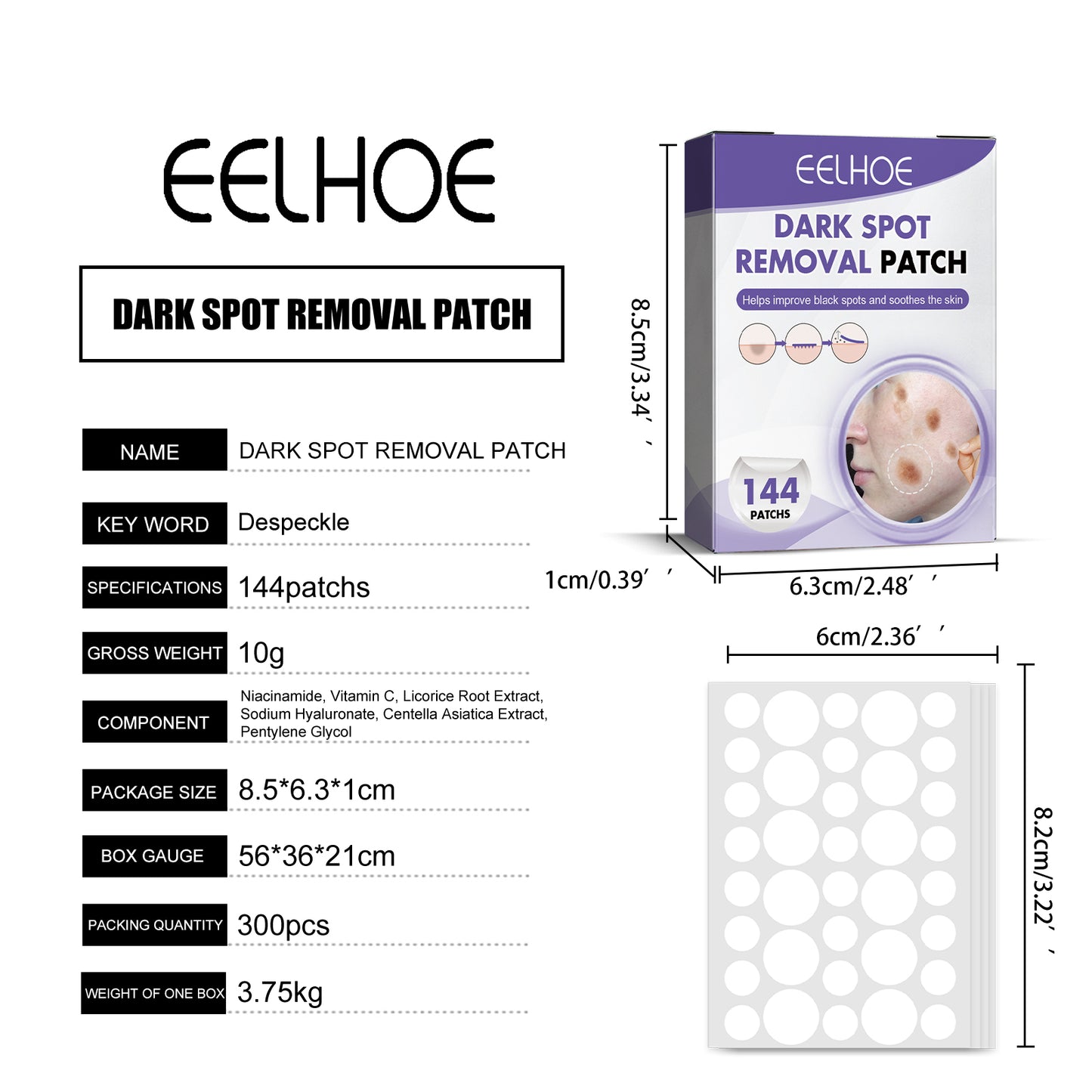 EELHOE Gentle Cleansing Facial Treatment Pads