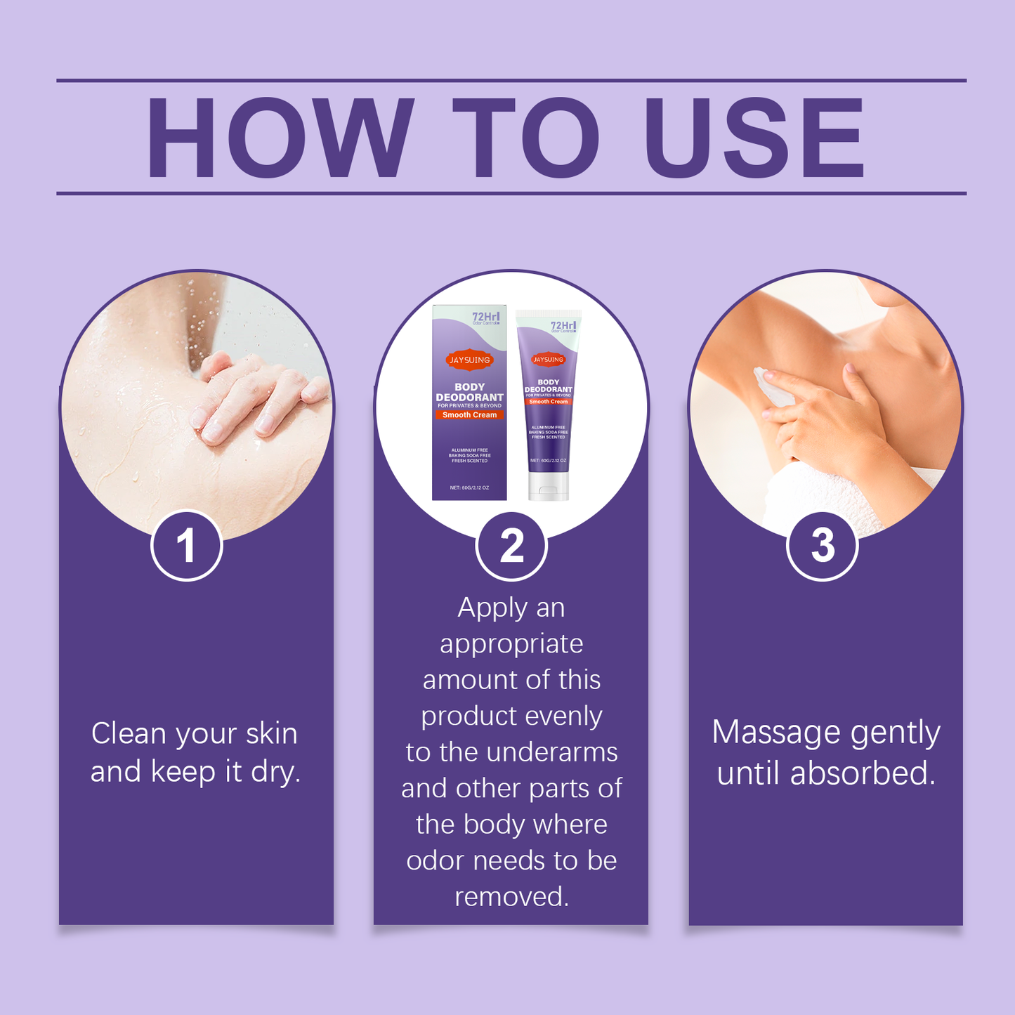 Jaysuing Vanilla Body Care Cream - All-Day Freshness, Odor Neutralizing, Lightweight Moisturizer for Smooth & Radiant Skin