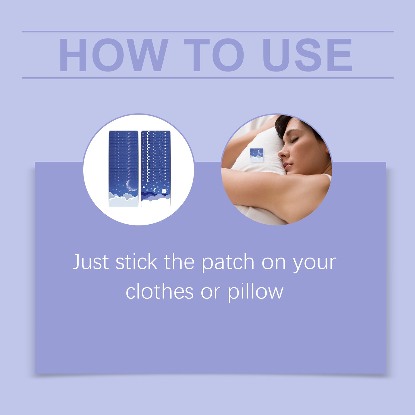 WoodSleep Aromatherapy Patches - Calming Lavender & Mint Scent, for Tranquil Moments