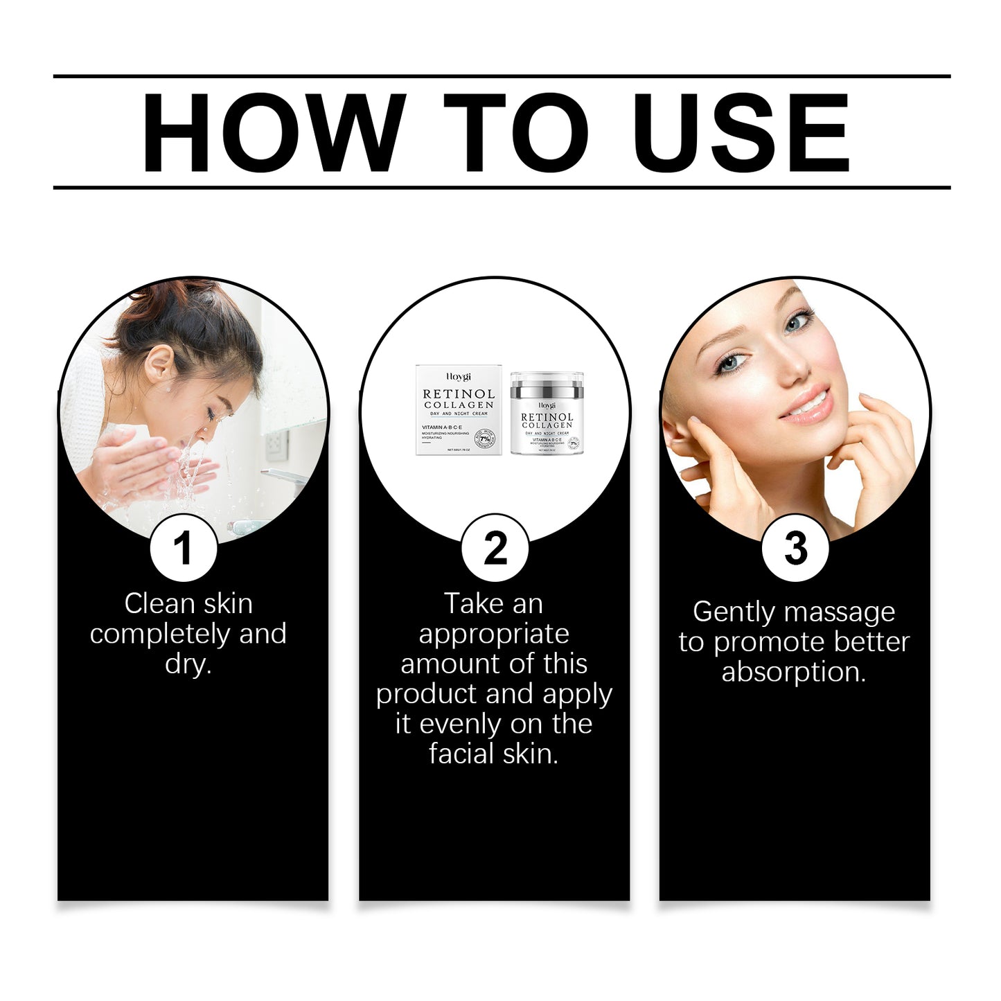 Hoygi Retinol Revitalizing Night Cream - Anti-Aging Formula with Retinol, Niacinamide & Vitamin C, Hydrates & Smooths Skin