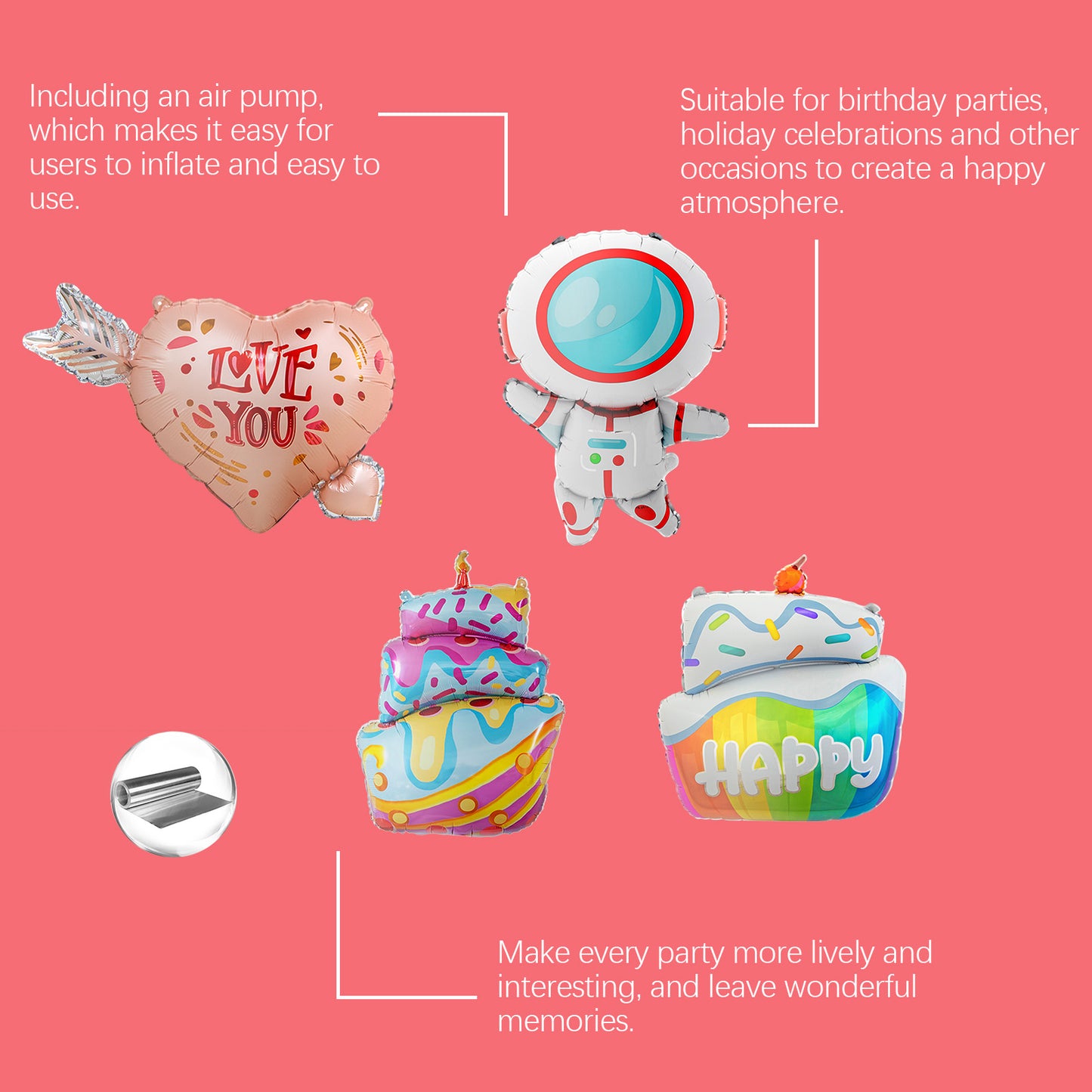 Dowmoo Romantic Balloon Garland Kit - Valentine's Day Proposal, Wedding, Anniversary, Birthday Party Decorations