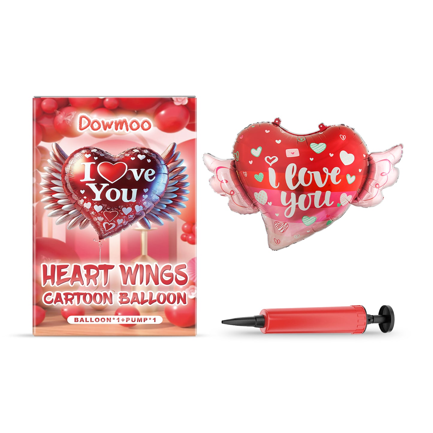 Dowmoo Romantic Balloon Garland Kit - Valentine's Day Proposal, Wedding, Anniversary, Birthday Party Decorations