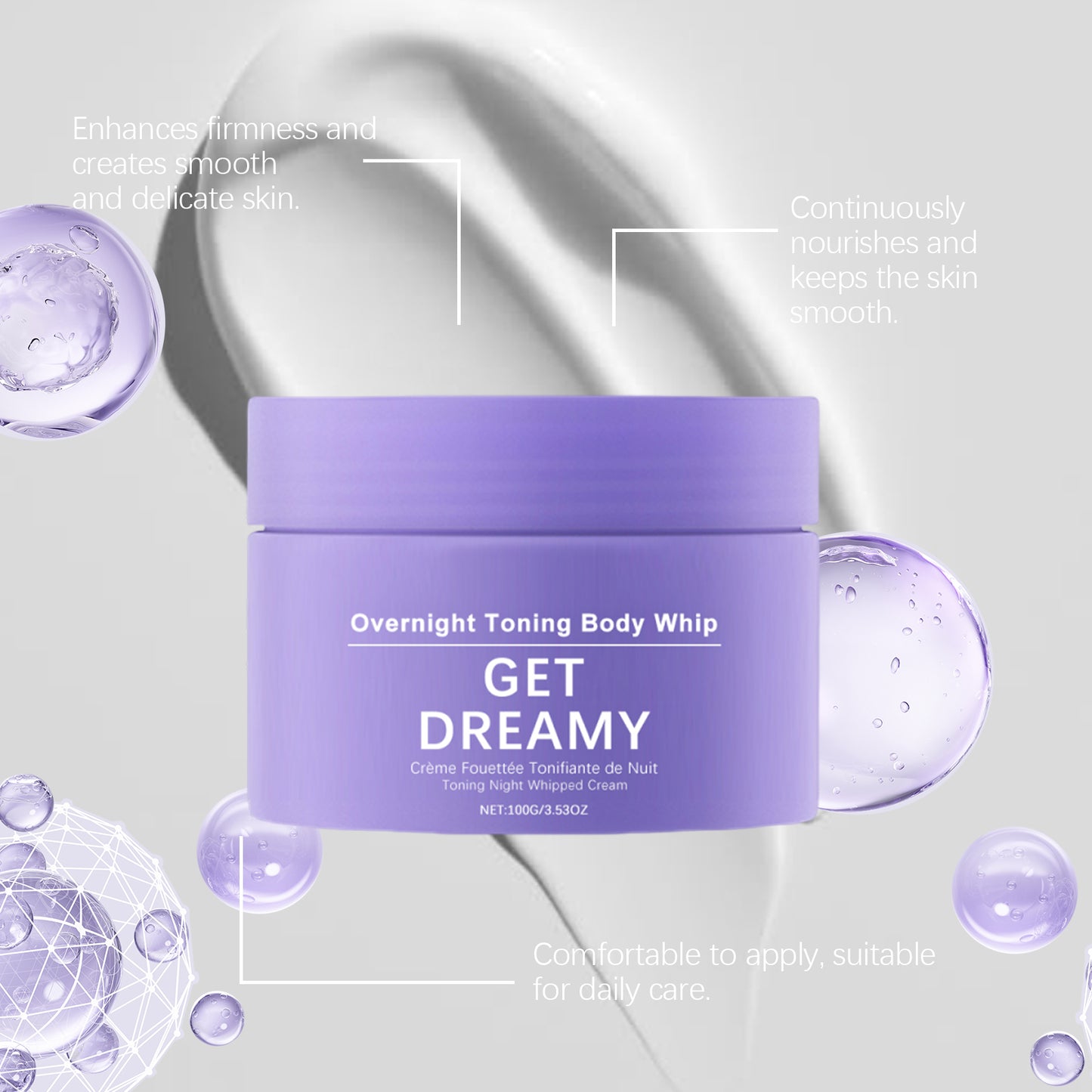 AMZ Body Firming Cream - Skin Tightening & Moisturizing Lotion for Smooth, Hydrated & Lifted Body Contour | Easy Daily Care with Glycerin & Ashwagandha