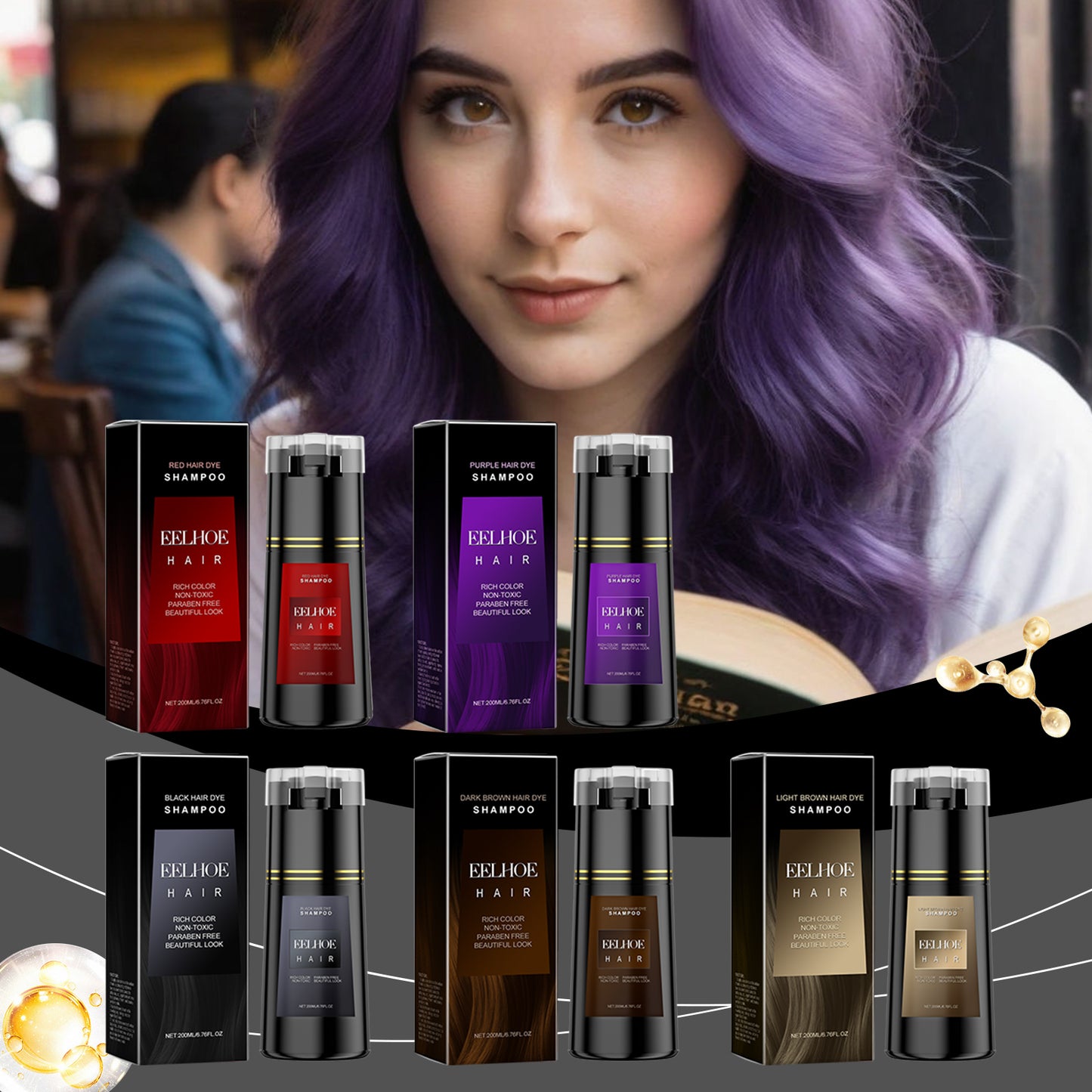 EELHOE Plant-Based Color-Depositing Shampoo