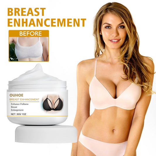 OUHOE Firming & Smoothing Bust Cream - Hydrating Body Cream for Chest Area, Temporary Tightening Feel, with Papaya Extract