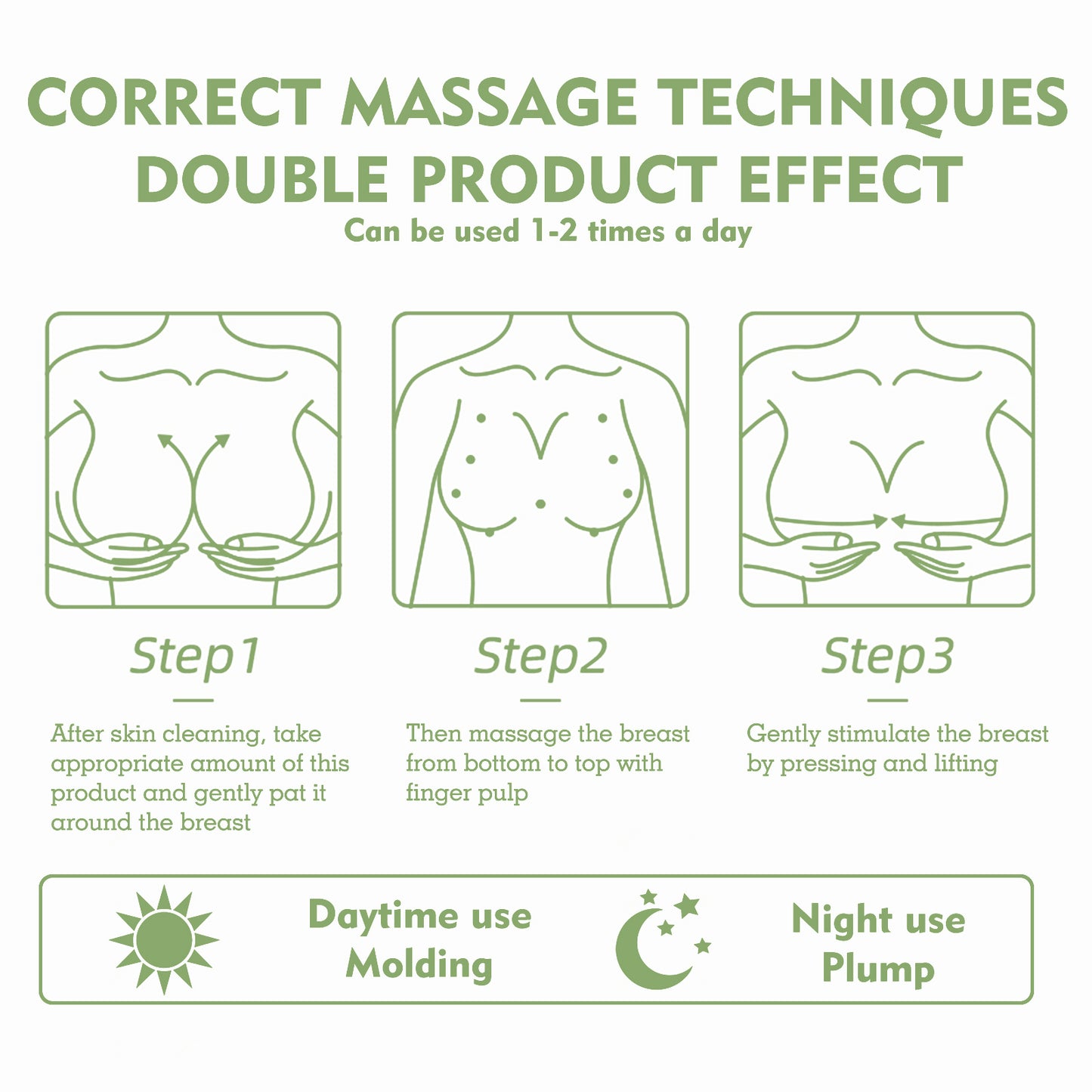 OUHOE Firming & Smoothing Bust Cream - Hydrating Body Cream for Chest Area, Temporary Tightening Feel, with Papaya Extract