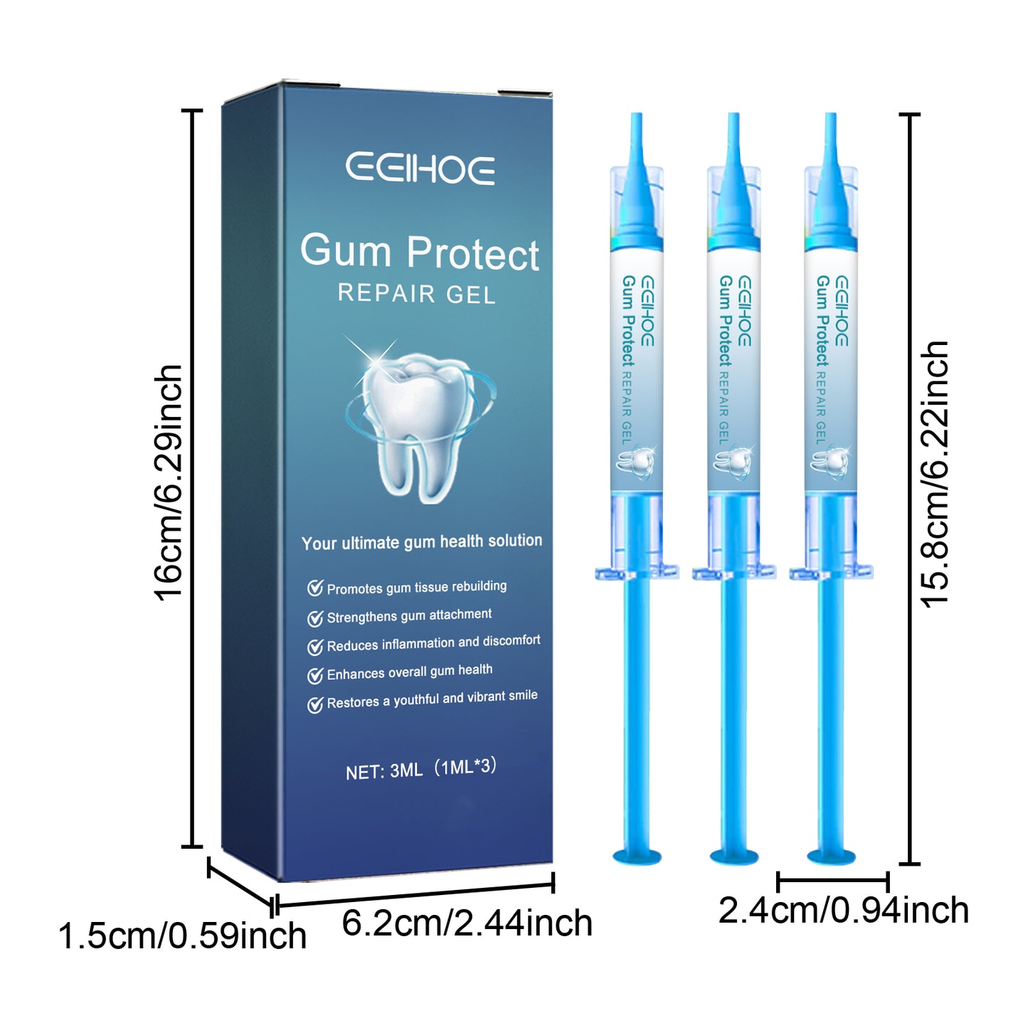 EELHOE Soothing Oral Care Gel - For Gum Comfort & Fresh Breath, Gentle Formula with Licorice Root & Arginine