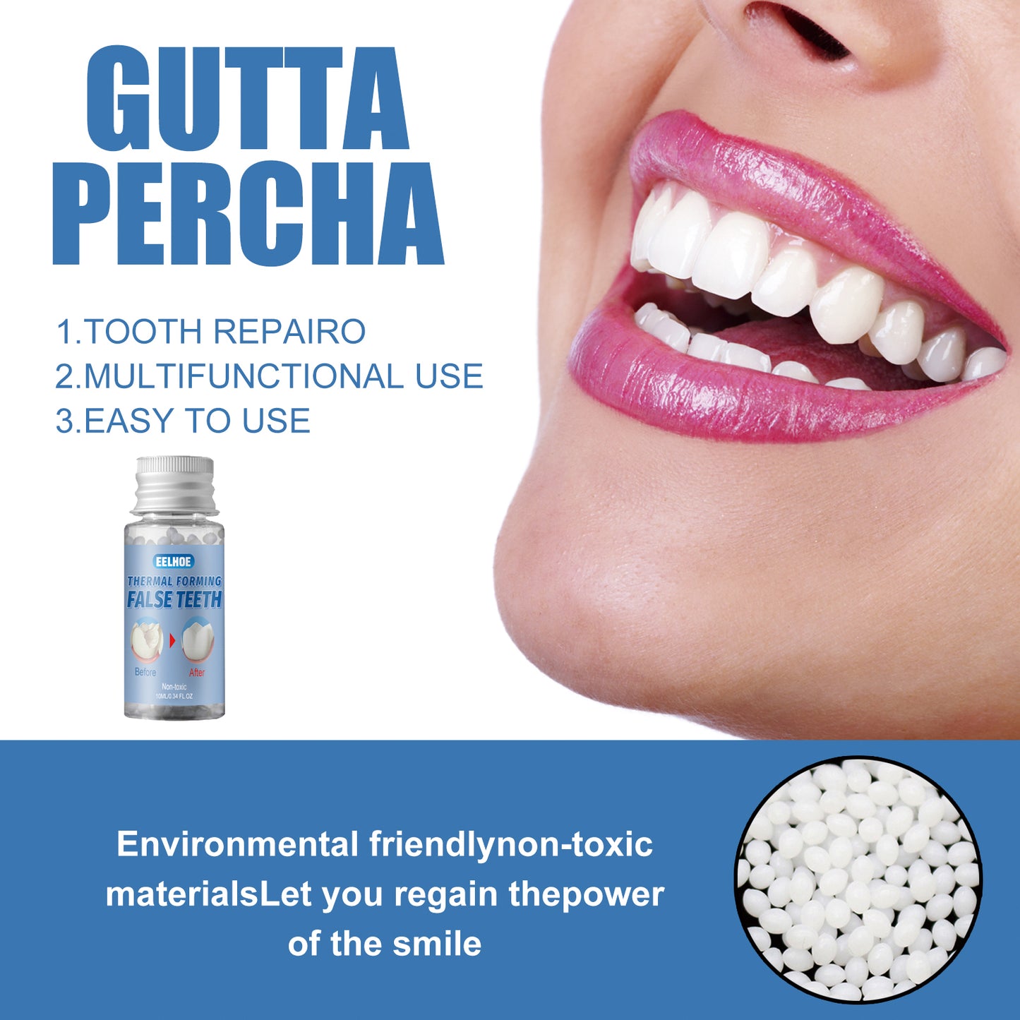 EELHOE Moldable Temporary Dental Filling Gel (30ml)